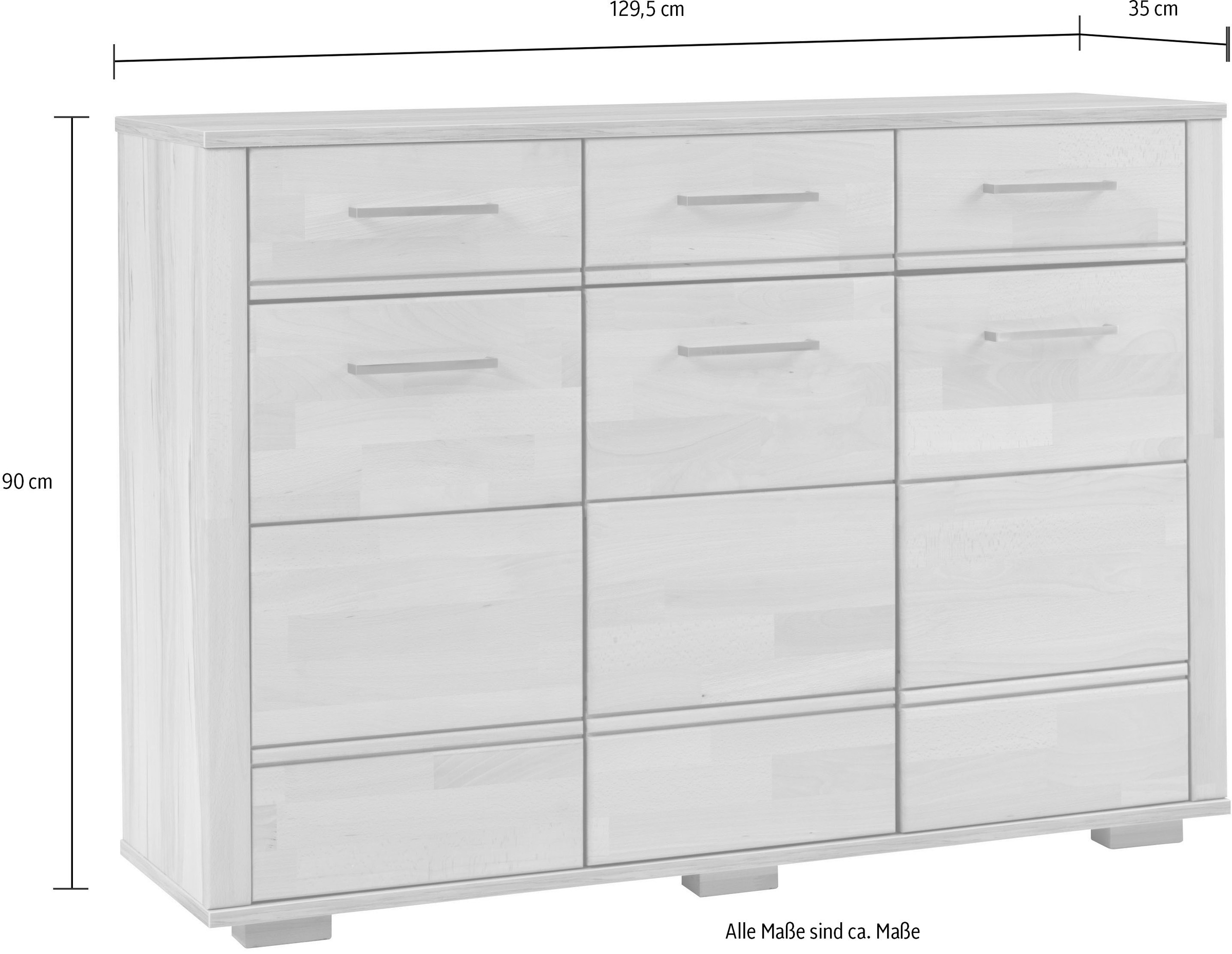 Home affaire Kommode »Miriam«, Breite ca. 130 cm