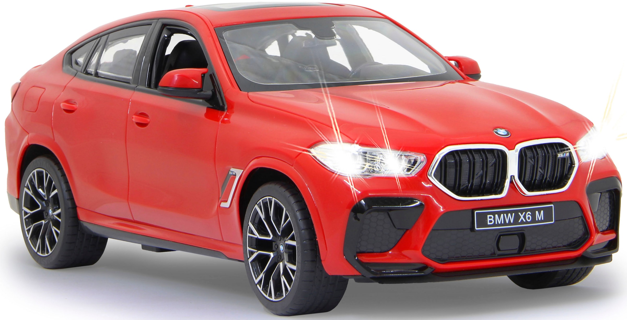 Jamara RC-Auto »Deluxe Cars, BMW X6 M 1:14, rot - 2,4 GHz«, mit LED-Lichtern
