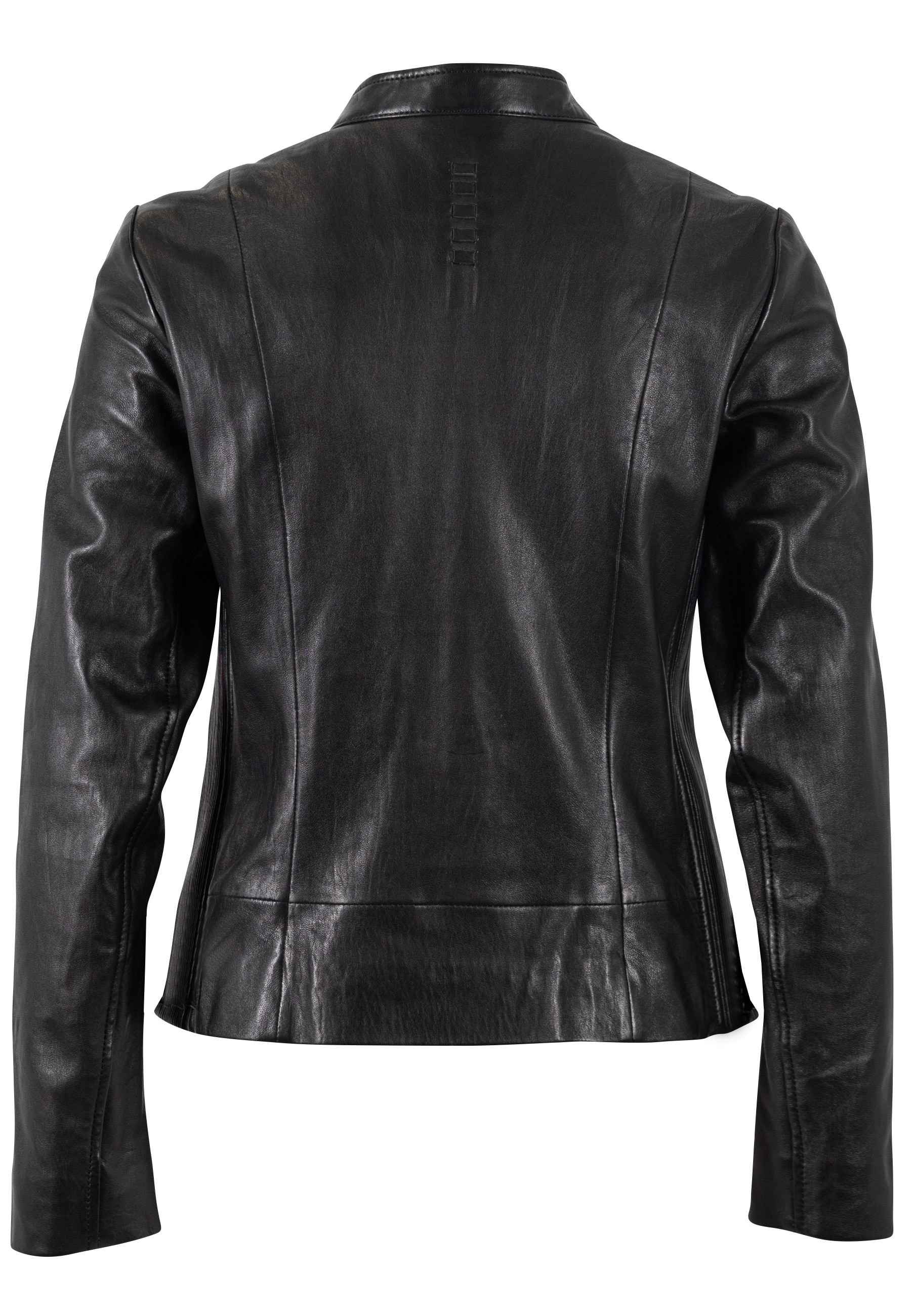Mauritius Lederjacke »MWMair«, mit Stehkragen & Drucker, Slim Fit