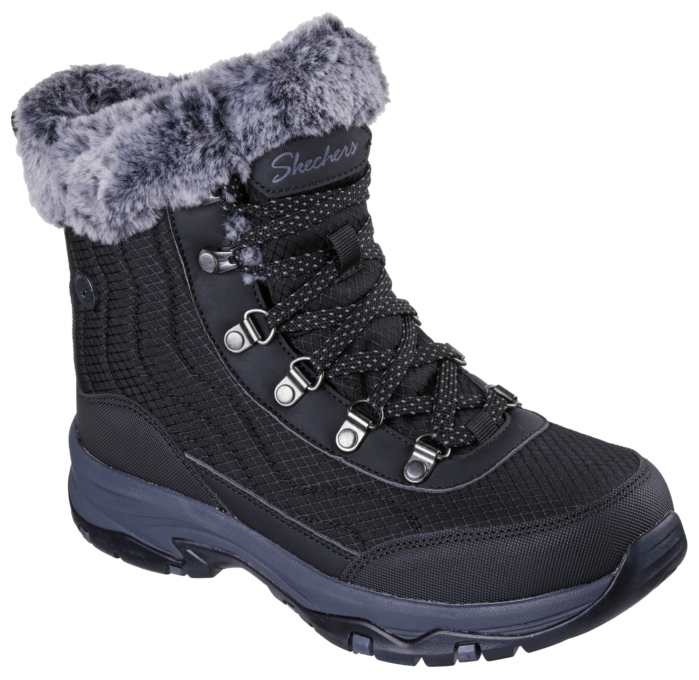 Skechers Winterboots »TREGO-STORMIE«  Snowboots, Schnürstiefel mit rutschhemmender Laufsohle