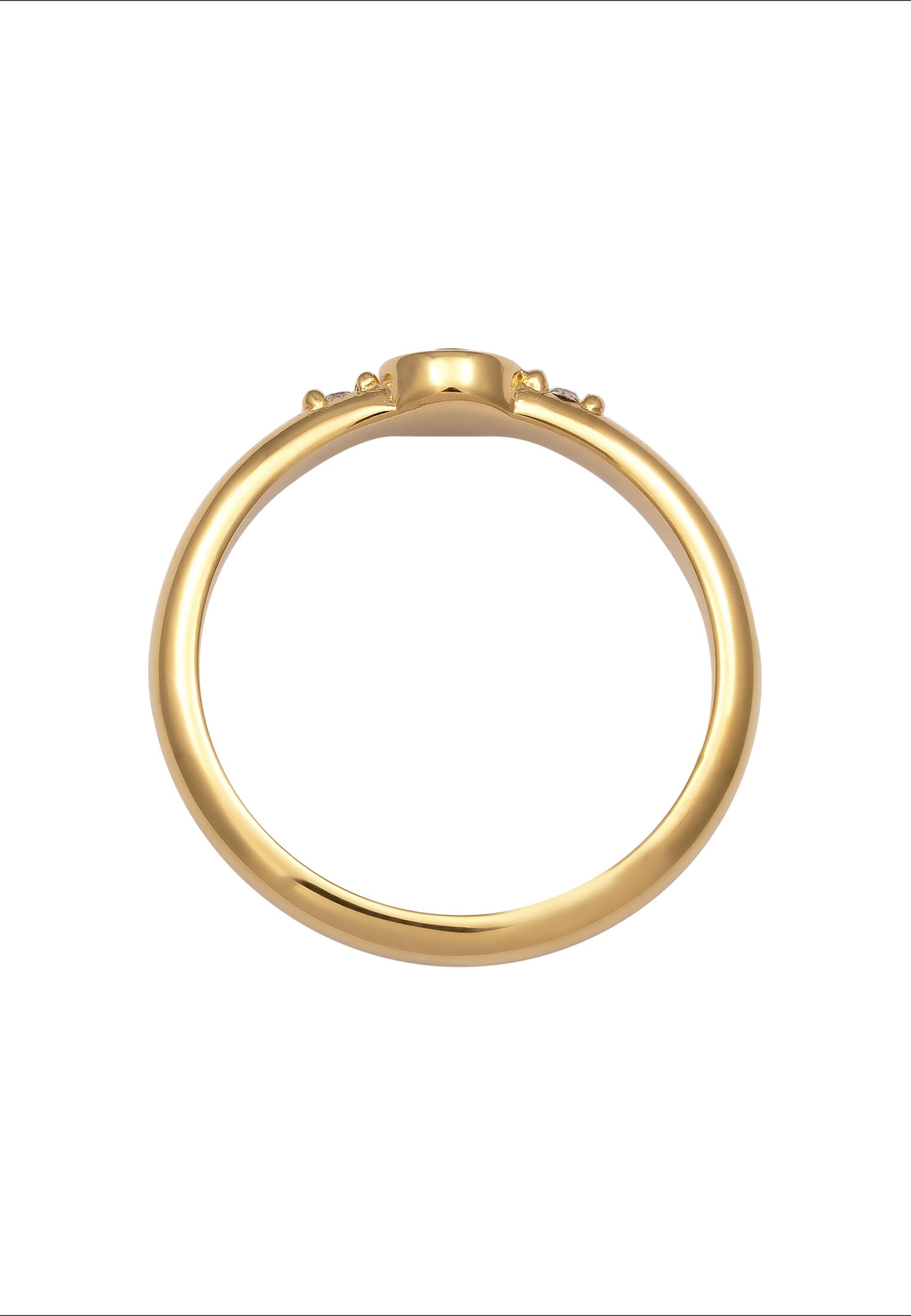 Elli Silberring »Ring Glas Kristalle Weiß 925 Sterling Silber«