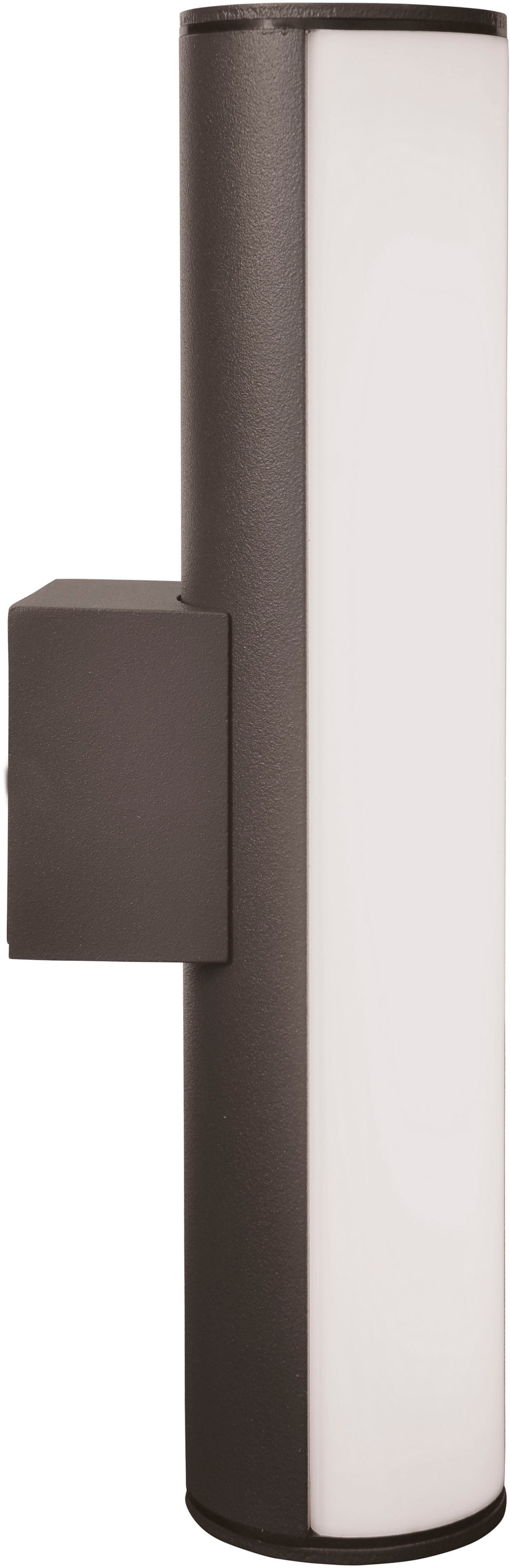 näve LED Außen-Wandleuchte »Flair«, 1 flammig, Aluminium dunkelgrau Länge 30cm IP54 warmweißes Licht