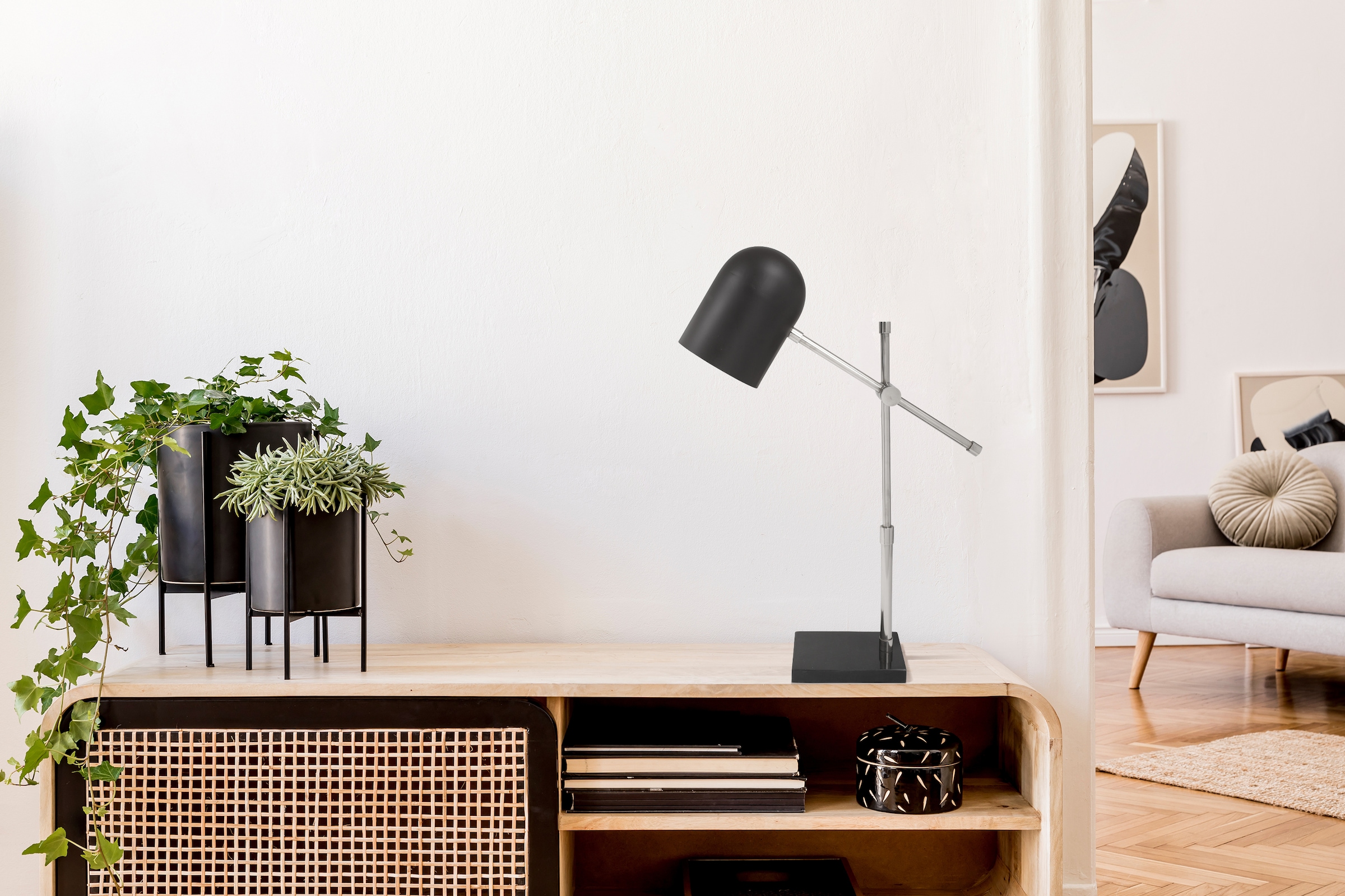 Kayoom Tischleuchte »Tischlampe Celeste 125«, 1 flammig, Leuchtmittel E27 | ohne Leuchtmittel, harmonisch, modern, vielseitig kombinierbar