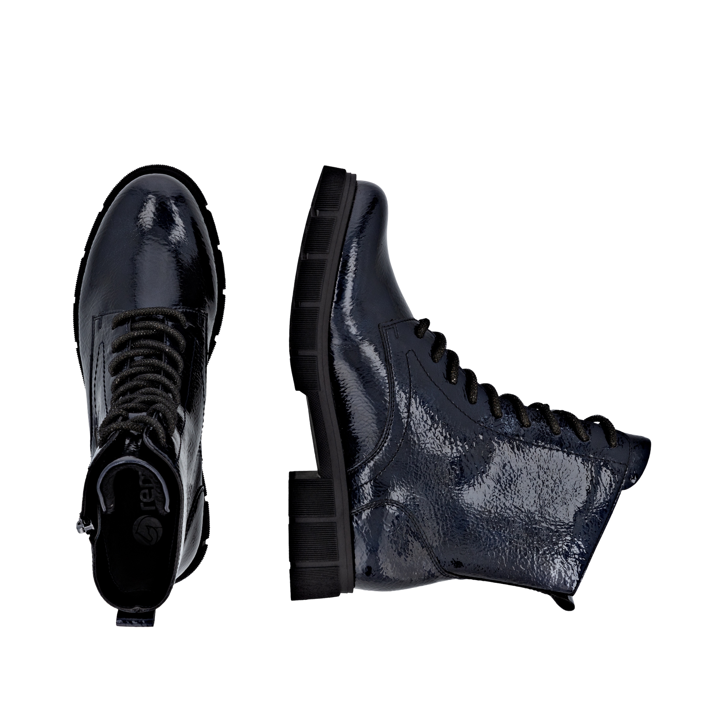 Remonte Schnürstiefelette  Schnürboots, Stiefelette, Profilsohle, mit Glitzer-Schnürsenkel
