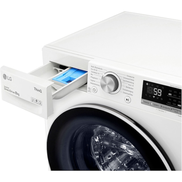LG Waschmaschine »F4WV408S0B«, F4WV408S0B, 8 kg, 1400 U/min, AquaLock®  Vollwasserschutz im OTTO Online Shop