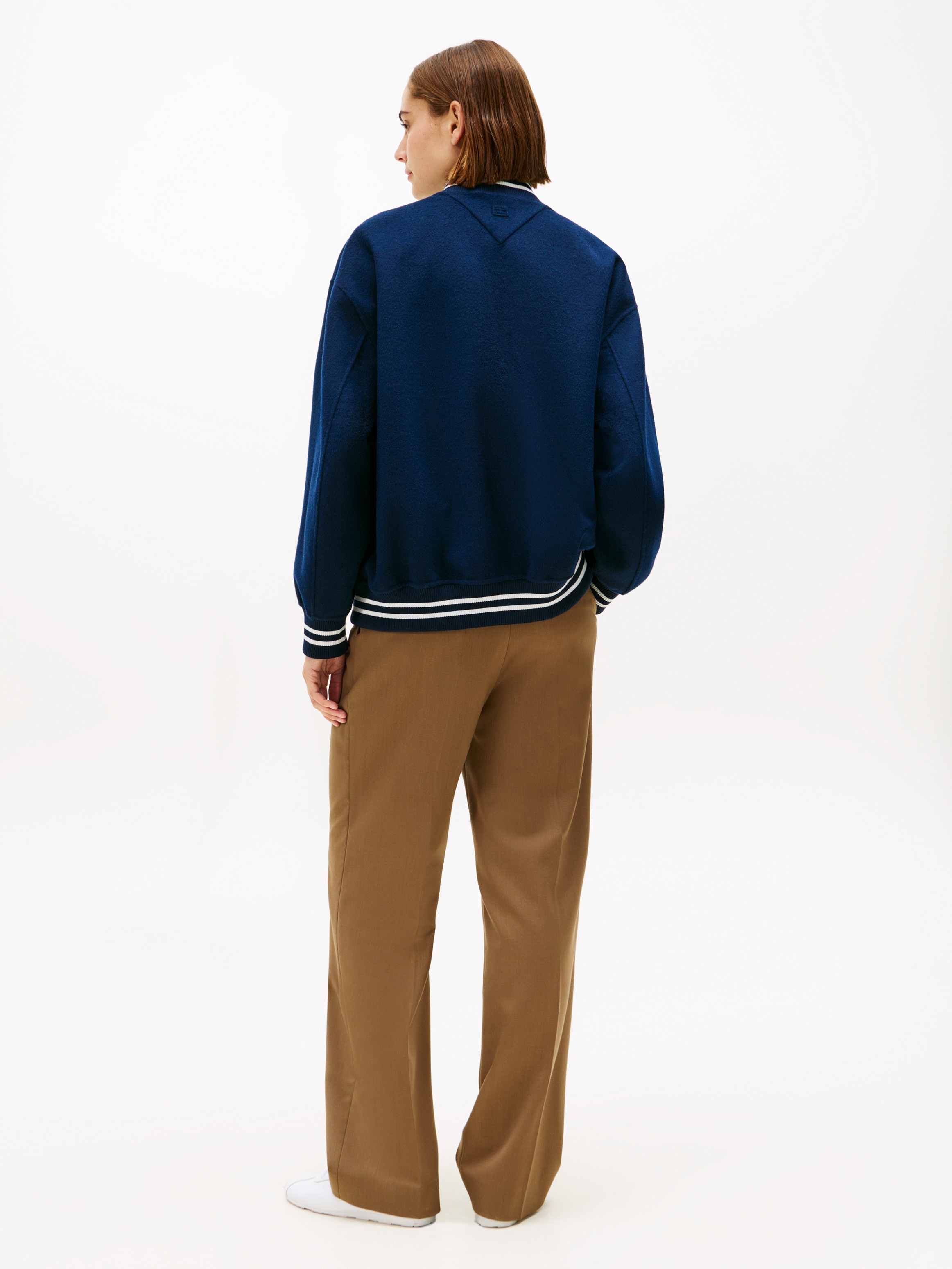 Tommy Hilfiger Bomberjacke »DF WOOL VARSITY BOMBER« mit Wolle