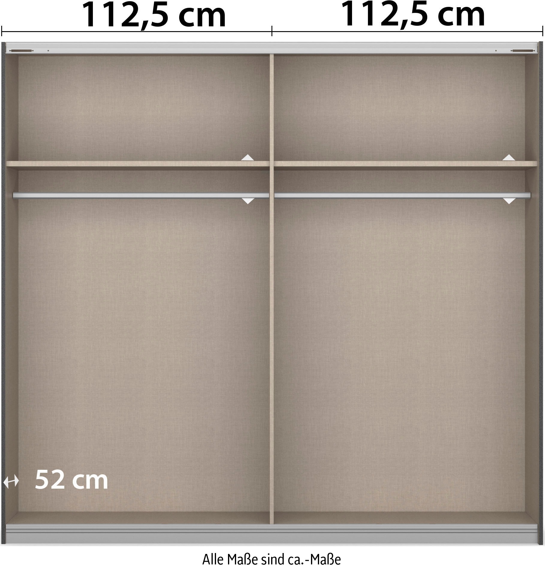 rauch Schlafzimmer-Set »Komplettschlafzimmer Schlafzimmer BARCELONA mit Schrank Breite 226 cm,«, (Set, 4 tlg.), Bett 160 oder 180 cm und 2 Nachttischen MADE IN GERMANY