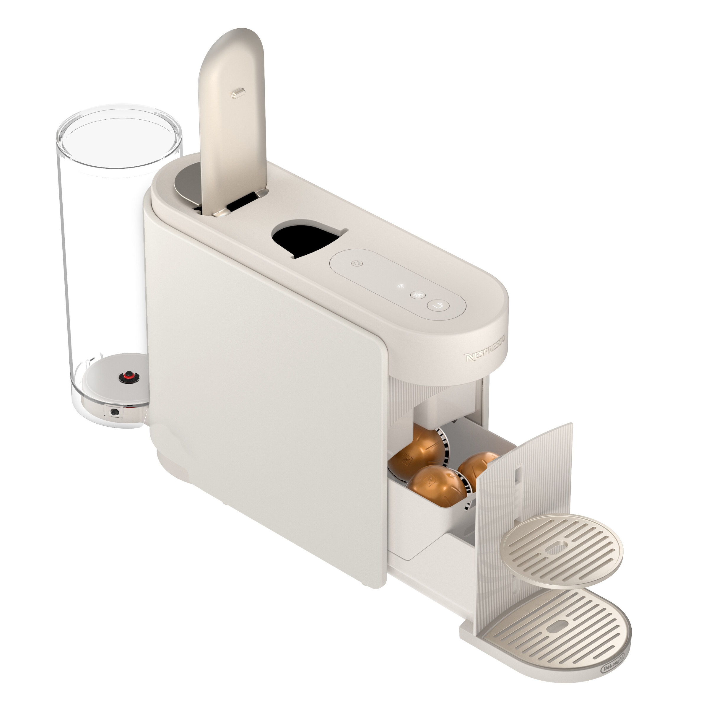 Nespresso Kapselmaschine »Vertuo Up ENV200.GY« One Touch Kaffee Zubereitung, für 5 Tassengrößen, kompaktes Design