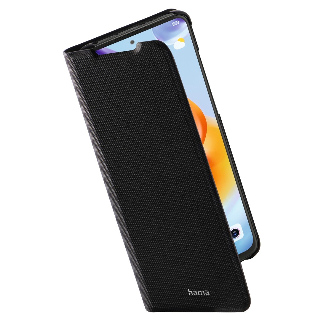 Hama Smartphone-Hülle »Booklet für Xiaomi Redmi Note 11 Pro+ 5G, schwarz, schlankes Design«, Mit Standfunktion und Einsteckfächer