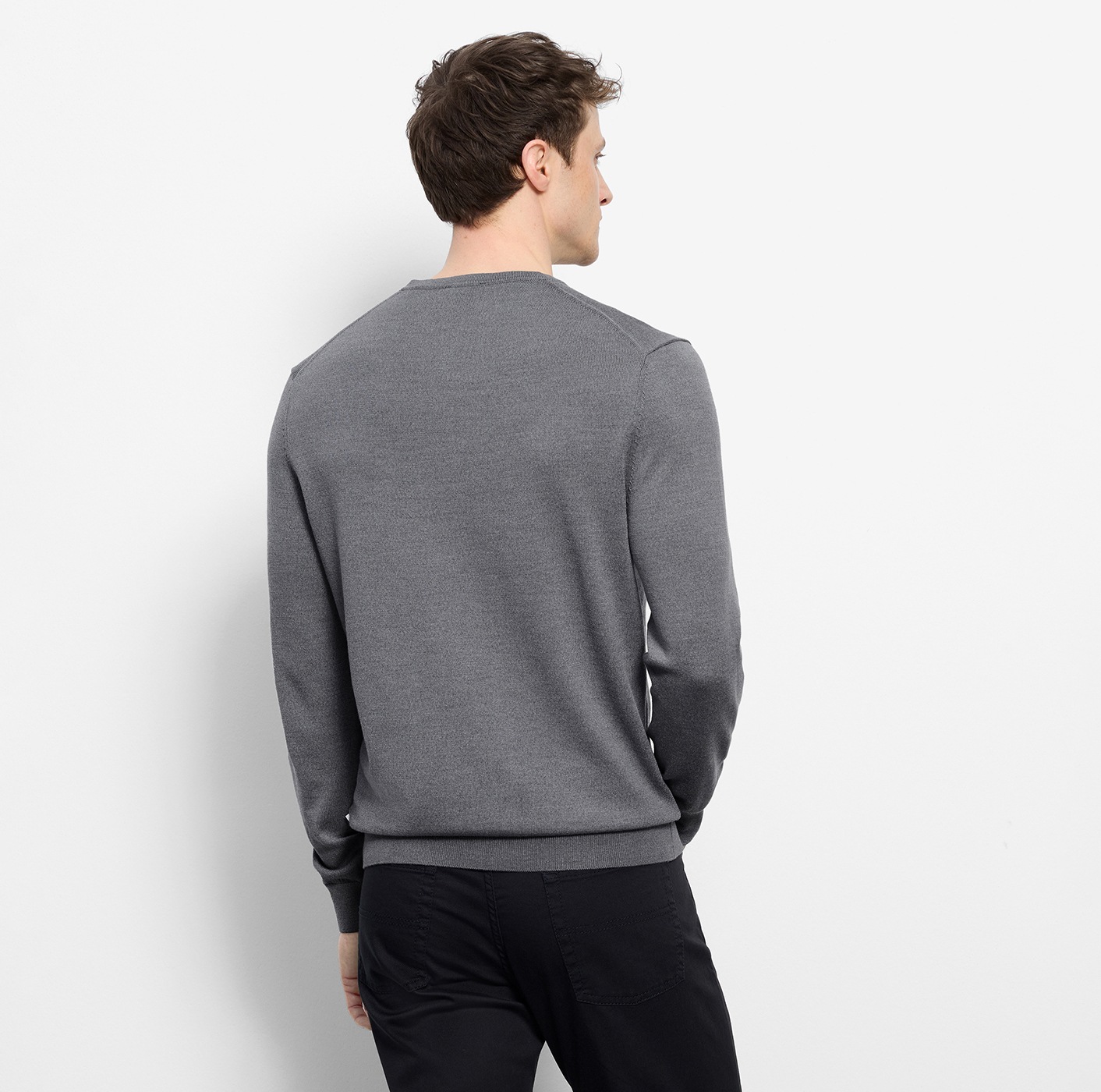 OLYMP Rundhalspullover »OLYMP Strick Casual« moderner Strickpullover