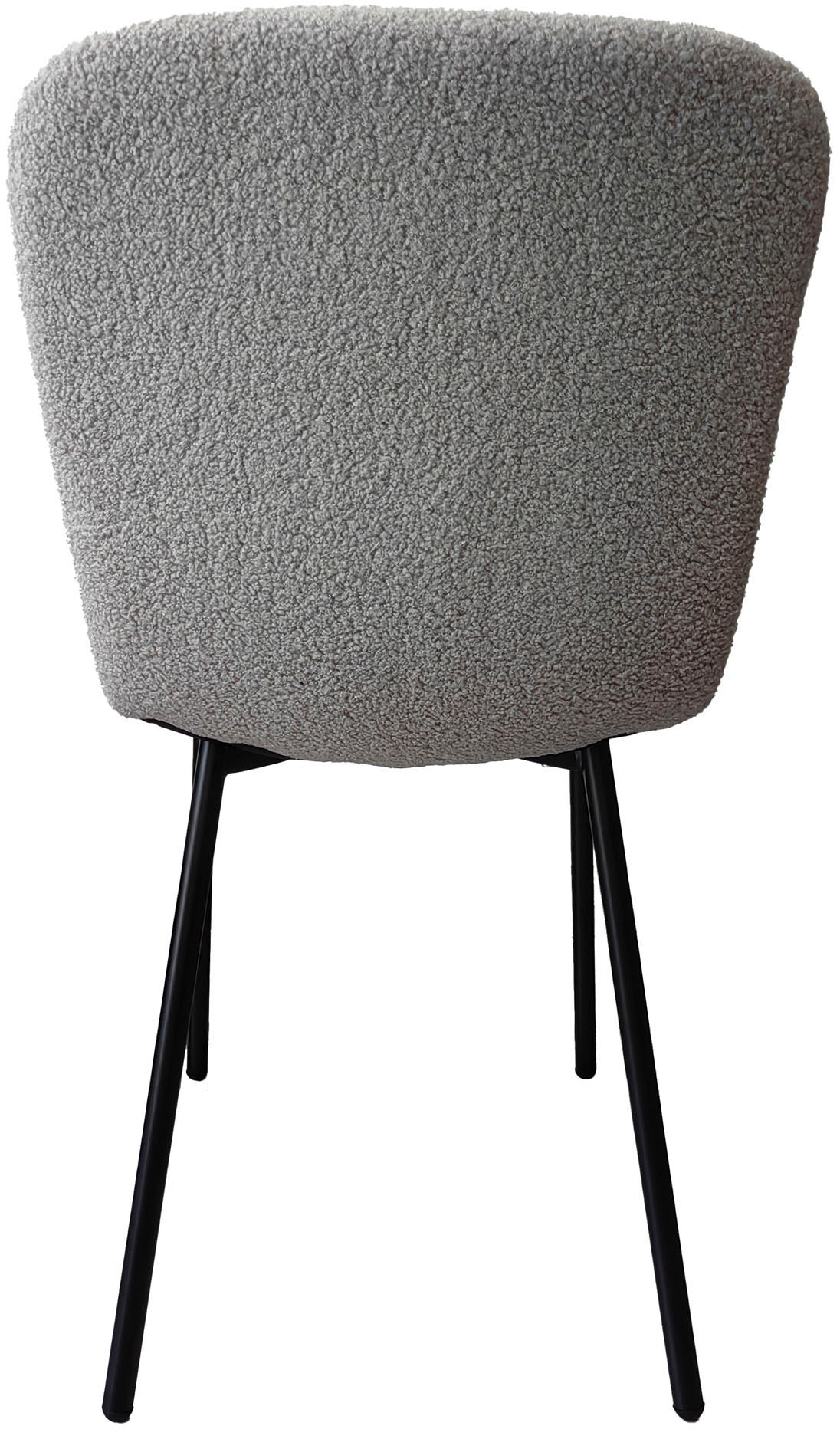 SalesFever 4-Fußstuhl »Esszimmerstuhl - stilvolles Set«, (Set), 4 St., Bouclé, Ergonomisches 4er-Set für optimalen Sitzkomfort