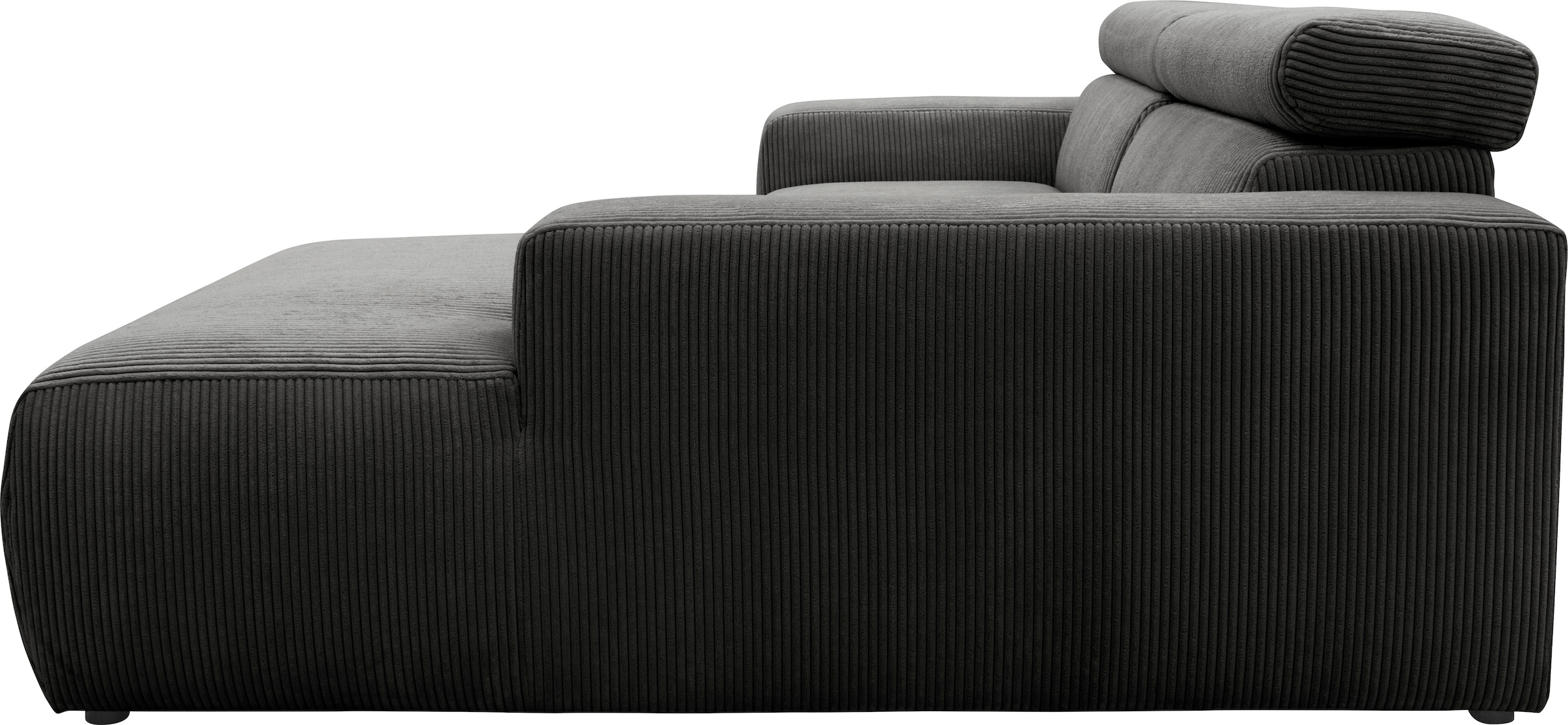 DOMO collection Ecksofa »Brandon kleine Ausführung B/T/H: 214/100/80 cm«, Mit Kopfteilverstellung, auch in Leder und Cord, L-Form
