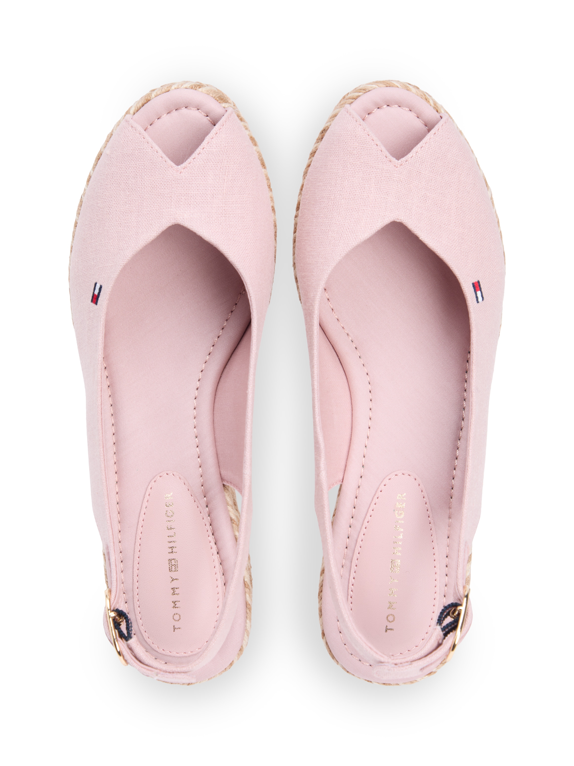 Tommy Hilfiger Keilsandalette »MID WEDGE ESPAD SLINGBACK SPECK«  Sommerschuh, Riemchensandale mit verstellbarem Riemchen