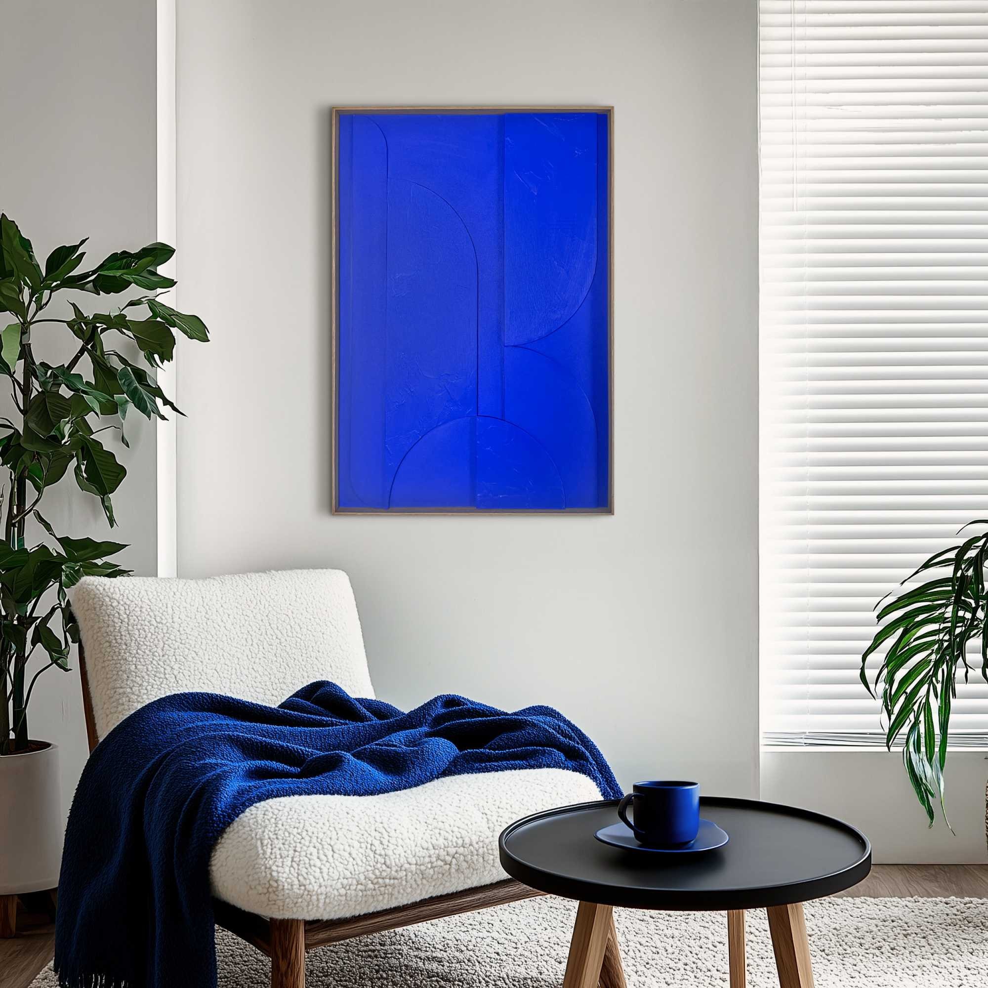 Reinders! Wandbild »Shapes - cobalt blue«
