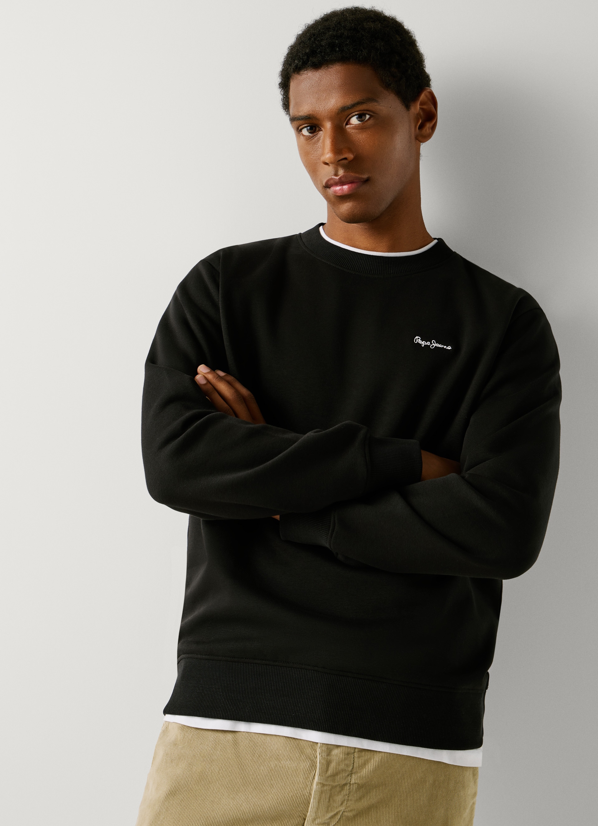 Pepe Jeans Sweatshirt »GRIFFIN CREW«, mit Rundhals, Rippbündchen
