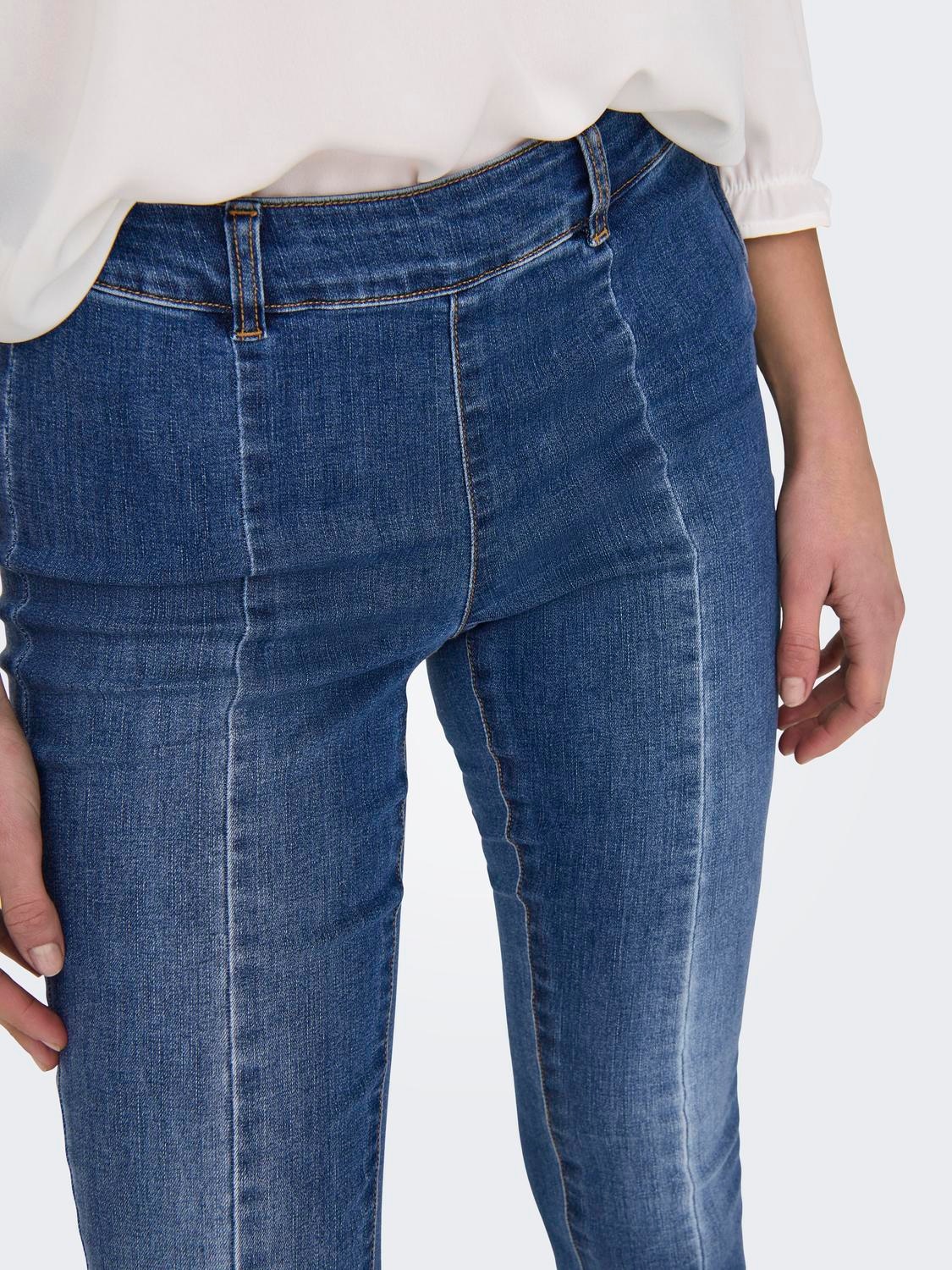 ONLY Skinny-fit-Jeans »ONLWAUW MID SK ZIP CUT DNM«
