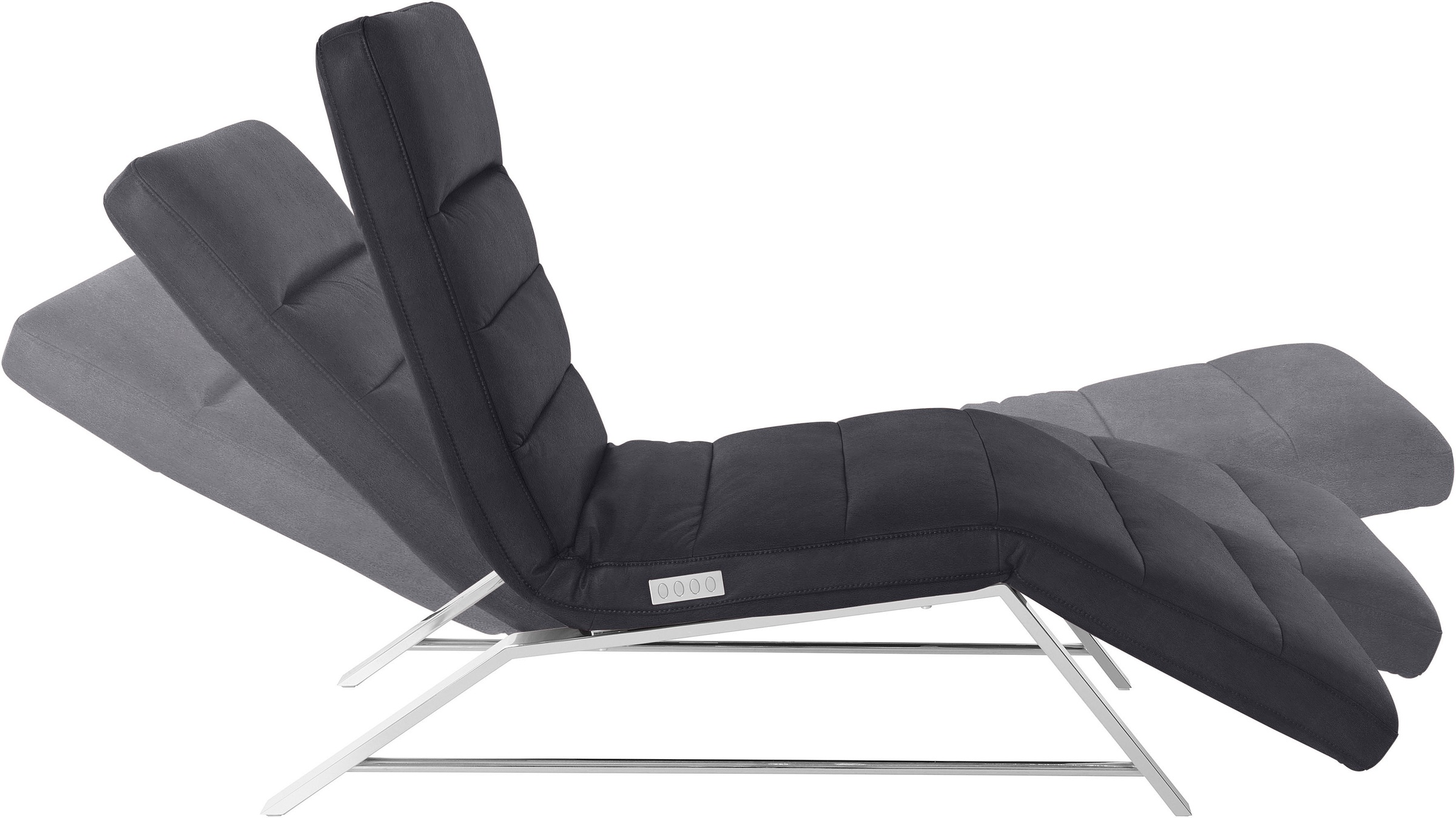 W.SCHILLIG Relaxliege »daily dreams«, Funktionsliege wahlweise mit Motor, Gestell Chrom, Breite 65 cm