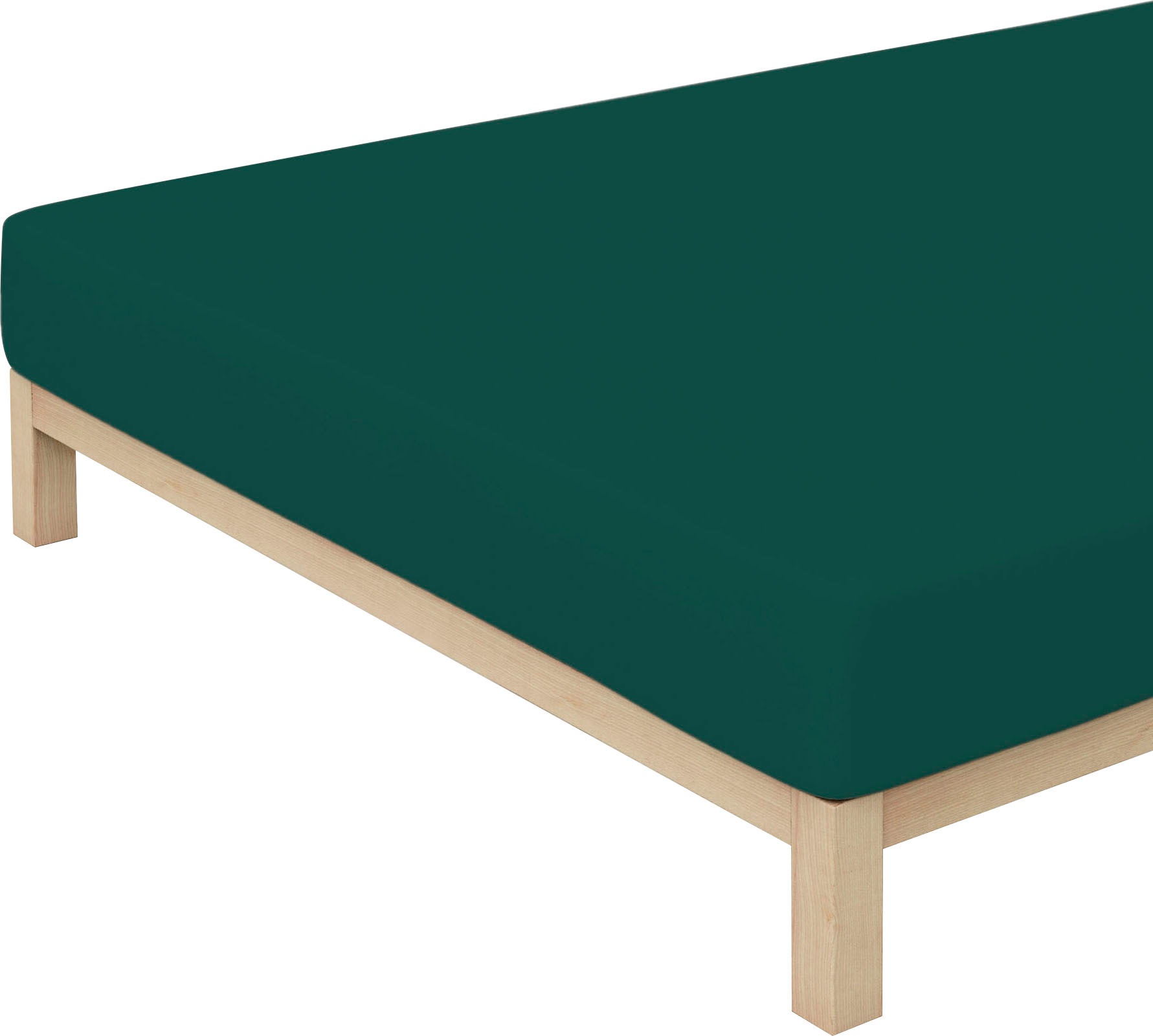 Schlafgut Spannbettlaken »PURE Bio-Baumwolle mit Elasthan, dehnbar blickdicht, straff, Bettlaken«, PREMIUM Laken für Matratzen bis 30cm Höhe, in 90x200, 140x200, 180x200