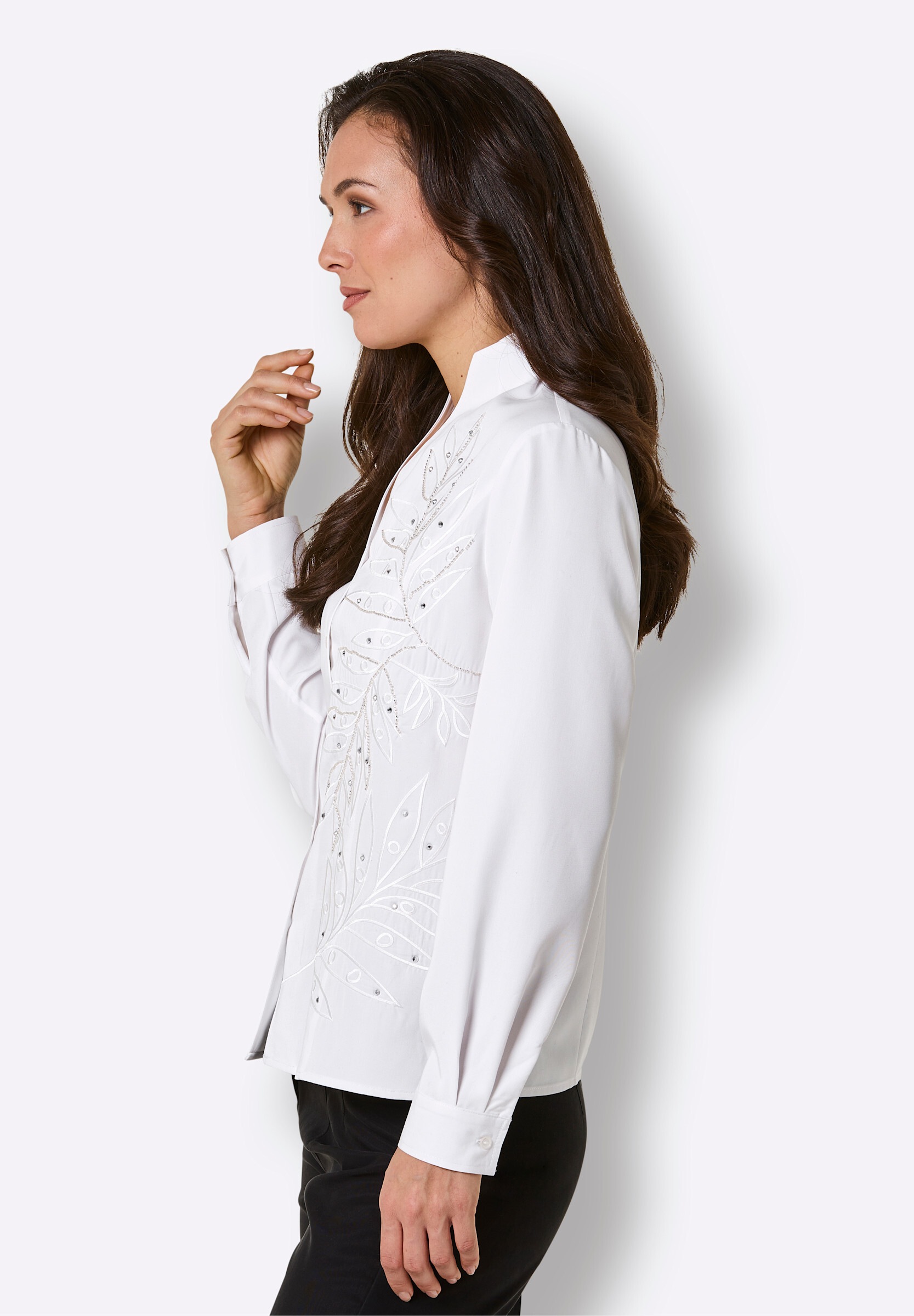 creation L Klassische Bluse »Modal-Bluse Langarm-Bluse«