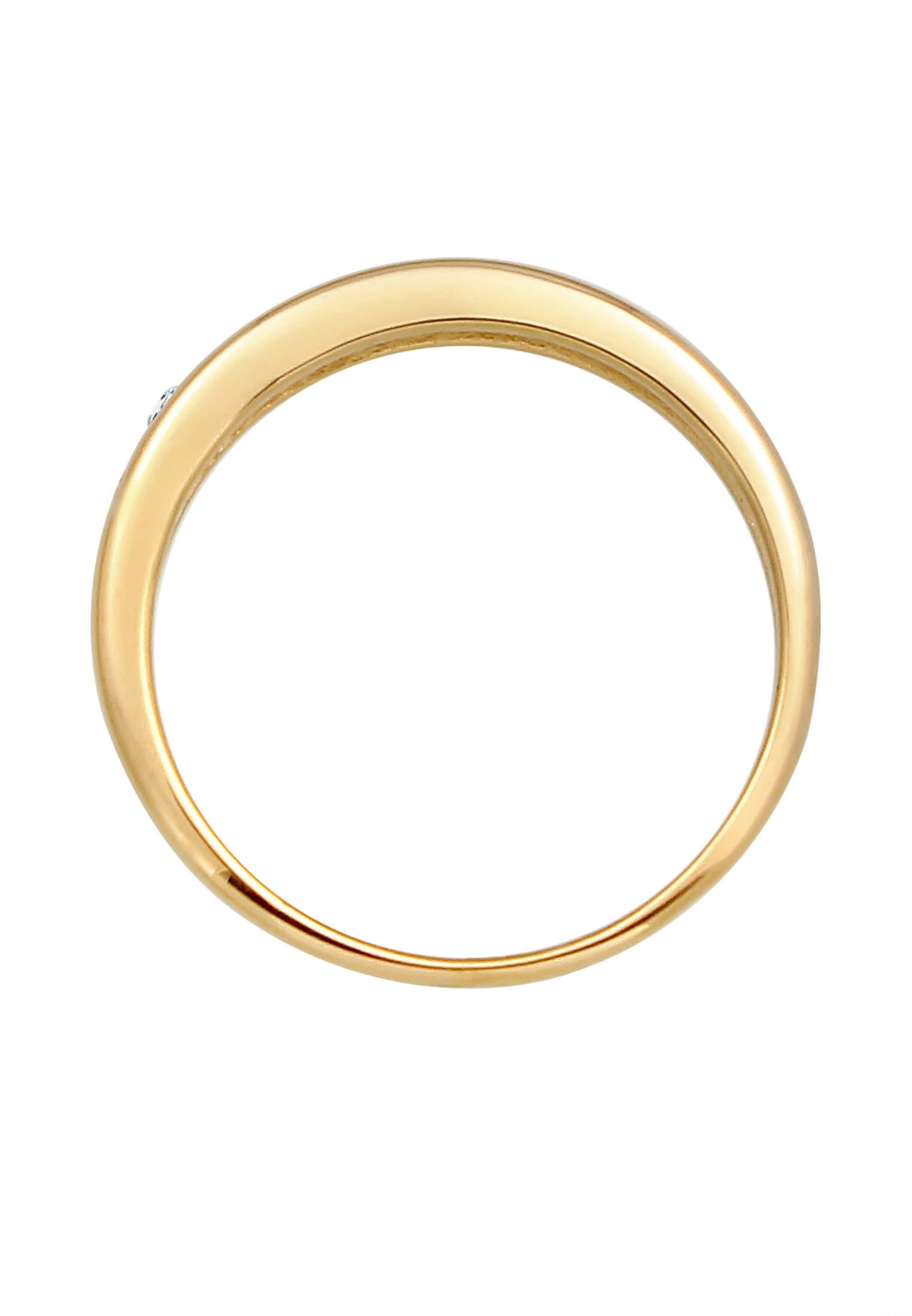 Elli DIAMONDS Verlobungsring »Ring Verlobungsring Diamant Weiß Brillantschliff (0.06 ct) 585 Gelbgold«