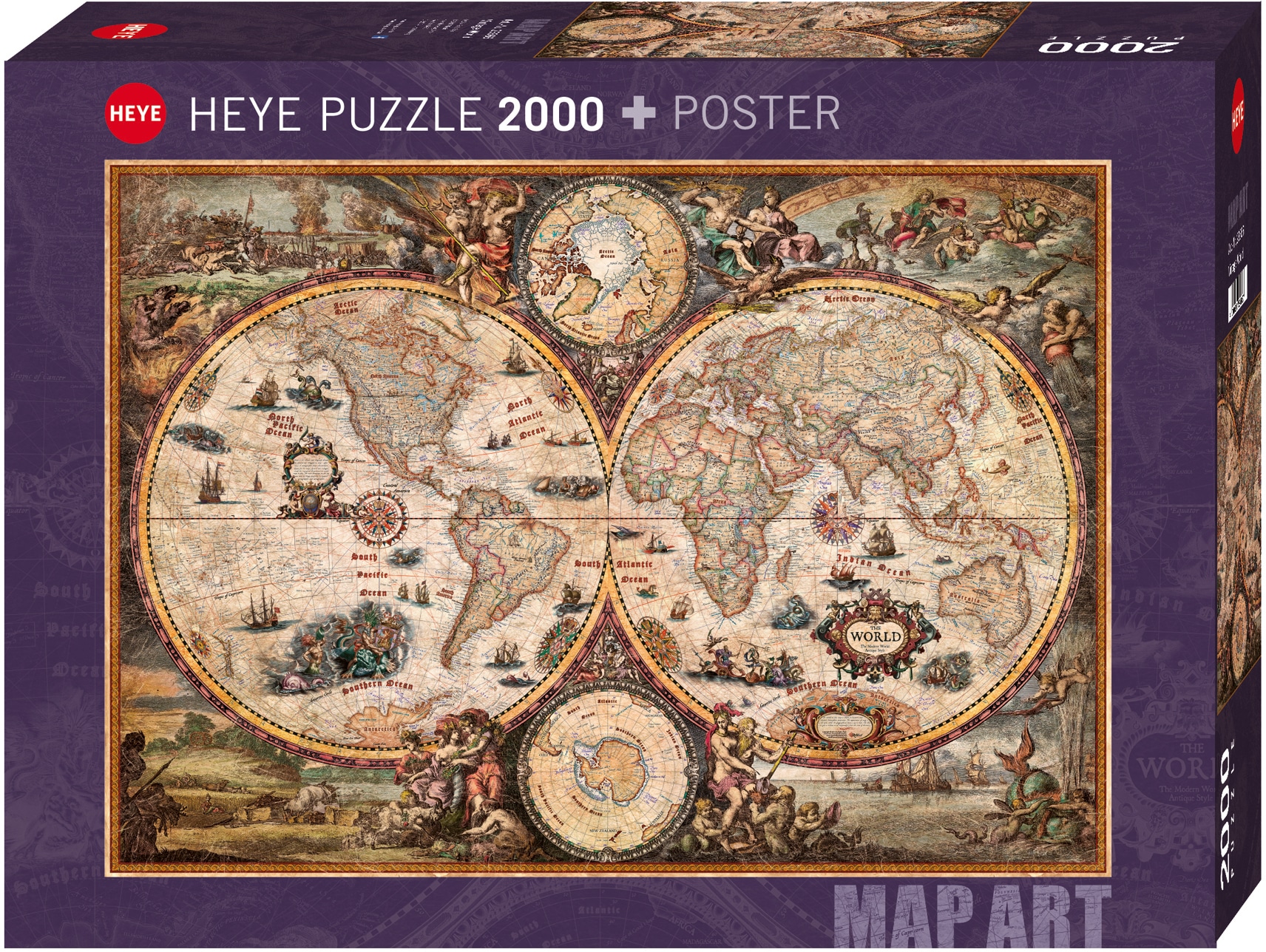 HEYE Puzzle »Vintage World«, Made in Europe