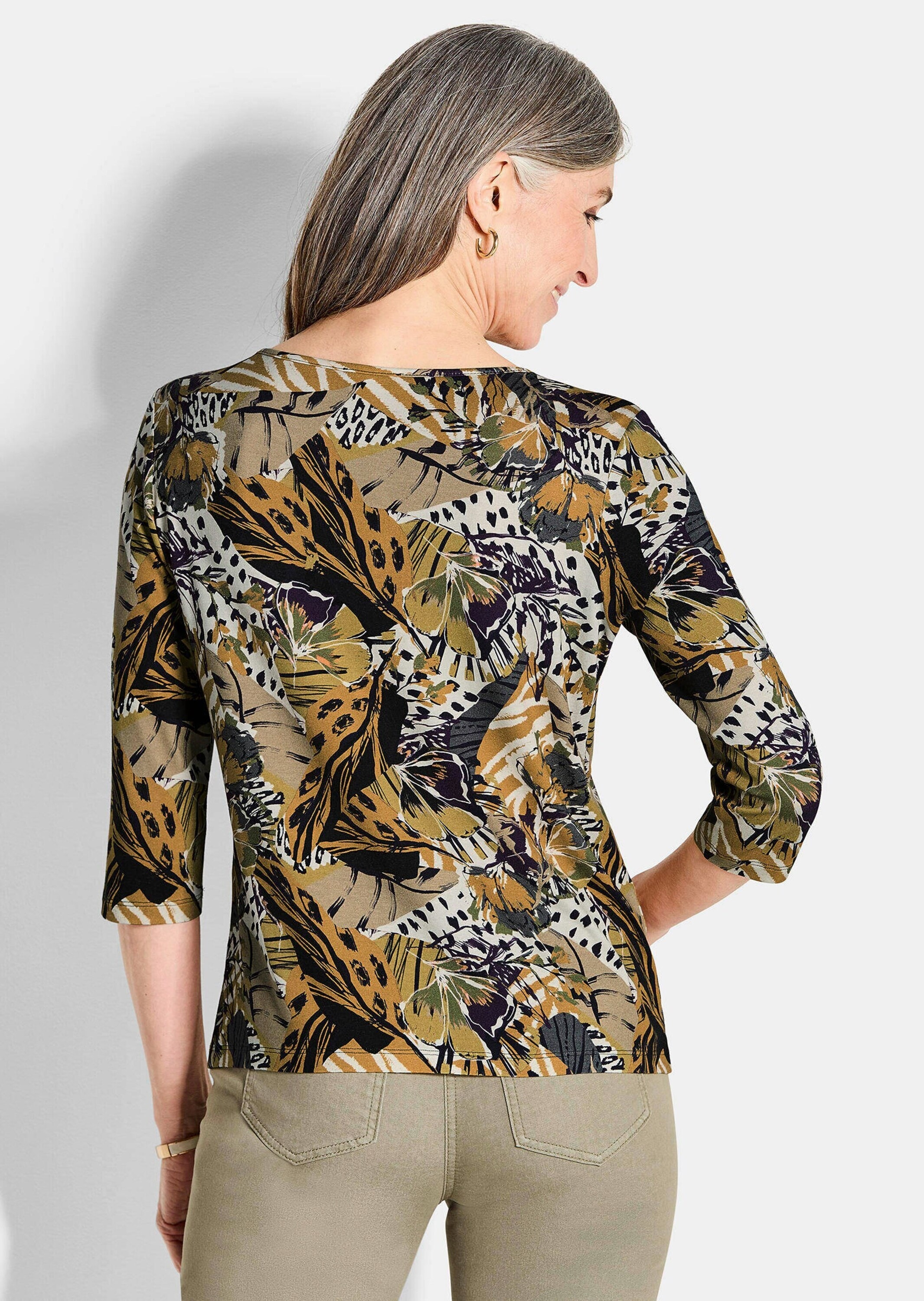 GOLDNER Print-Shirt »Jersey-Shirt mit Animal Print«