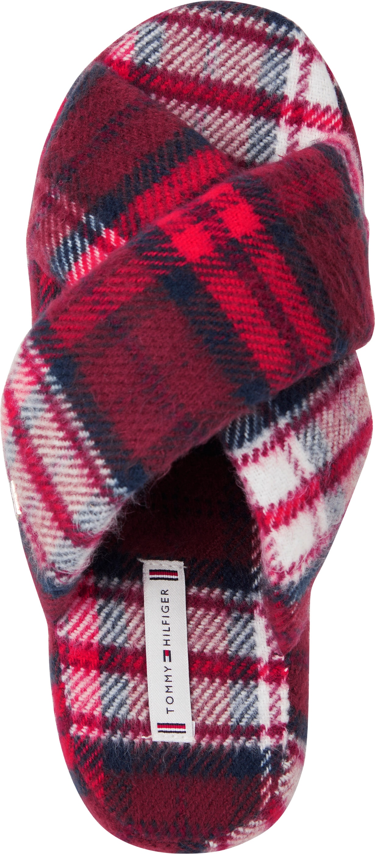 Tommy Hilfiger Pantoffel »TARTAN CHECK HOME SLIPPER«, mit Karo-Muster