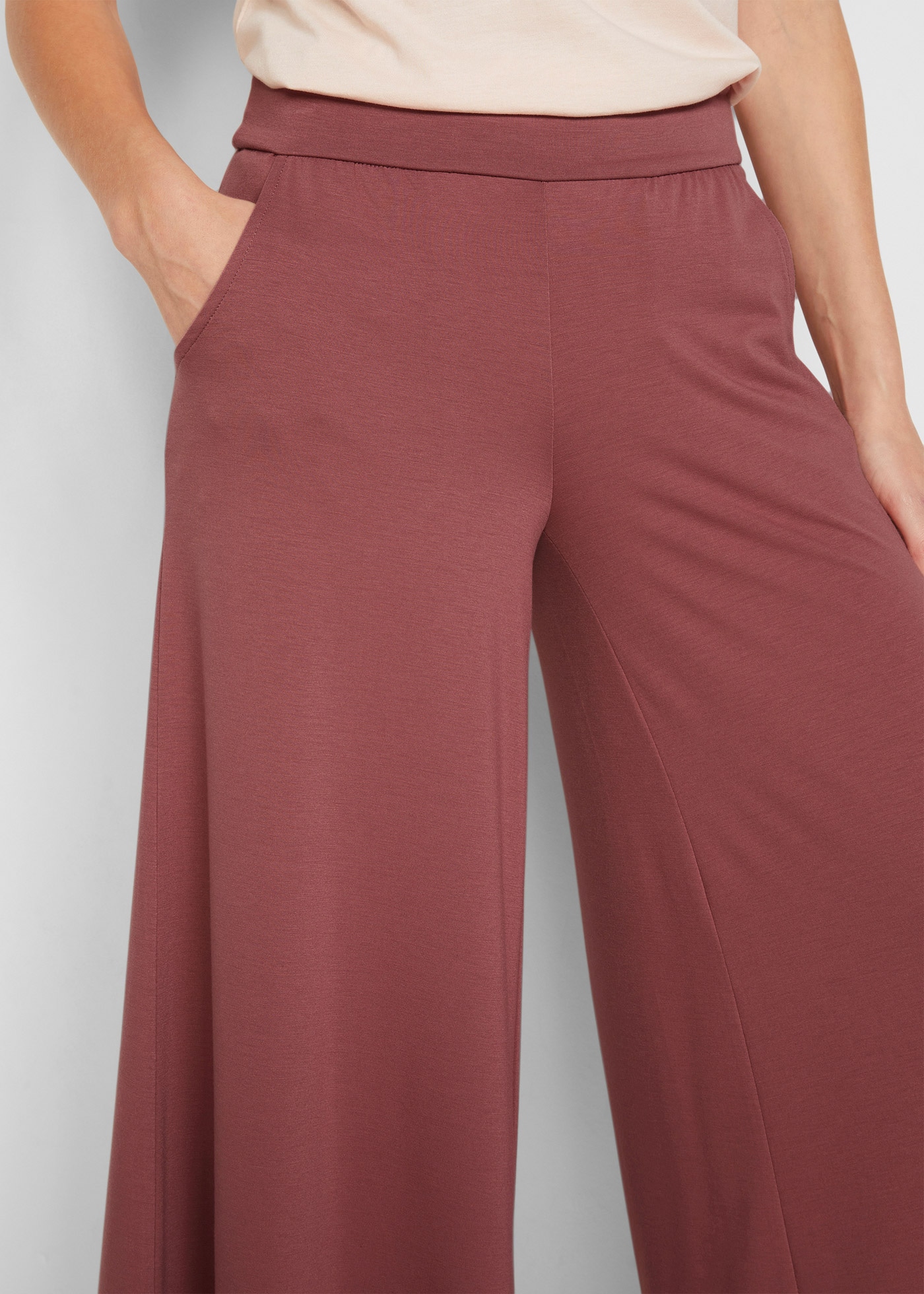 bonprix Culotte  mit breitem Komfortbund, lockere Passform, extraweite Beine