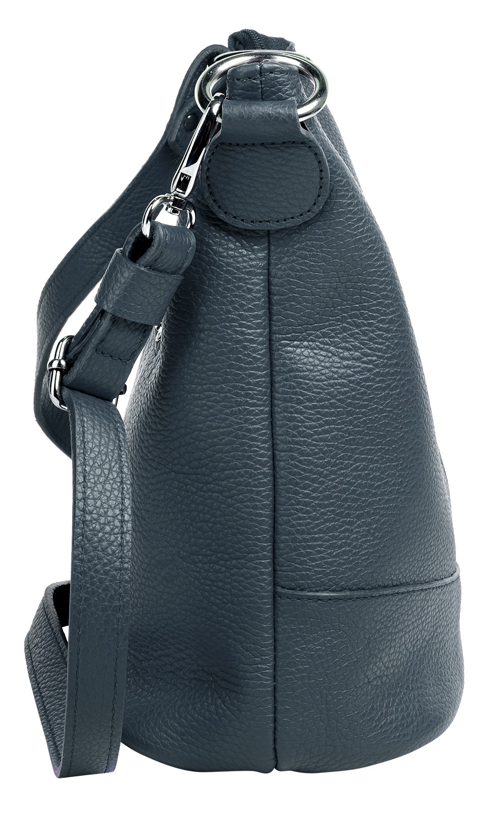 Cluty Umhängetasche, echt Leder, Made in Italy