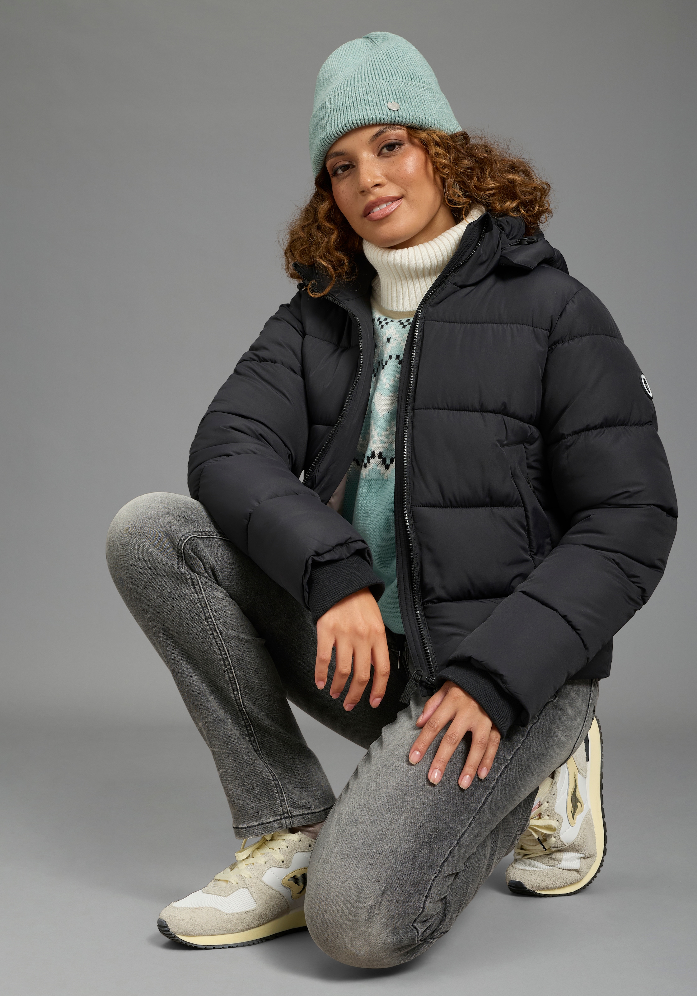 KangaROOS Steppjacke mit Kapuze Puffer Jacke mit Kapuze