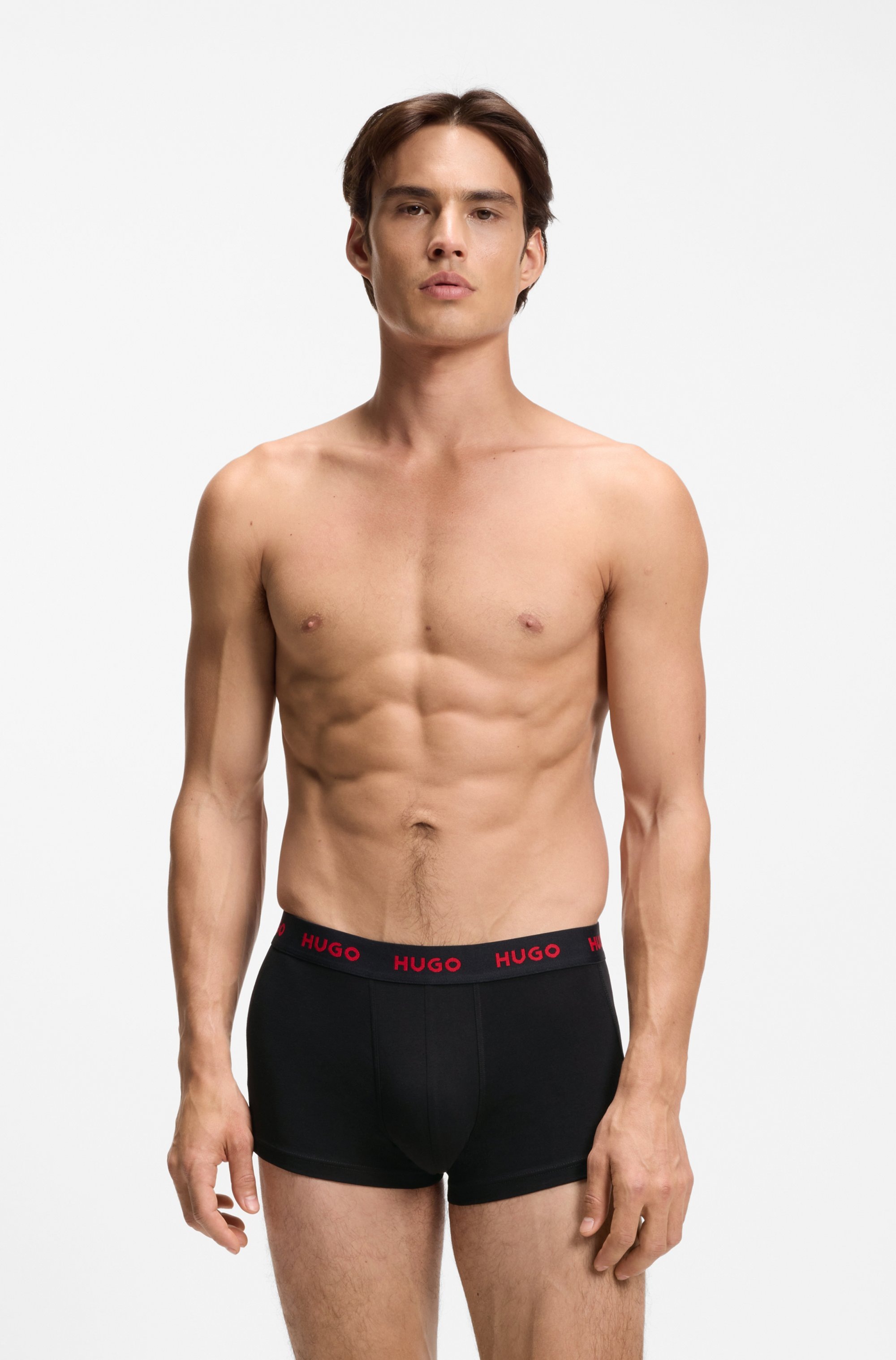 HUGO Underwear Trunk »TRUNK TRIPLET PACK« Packung, 3 Stk. mit Logoschriftzug auf dem Bund