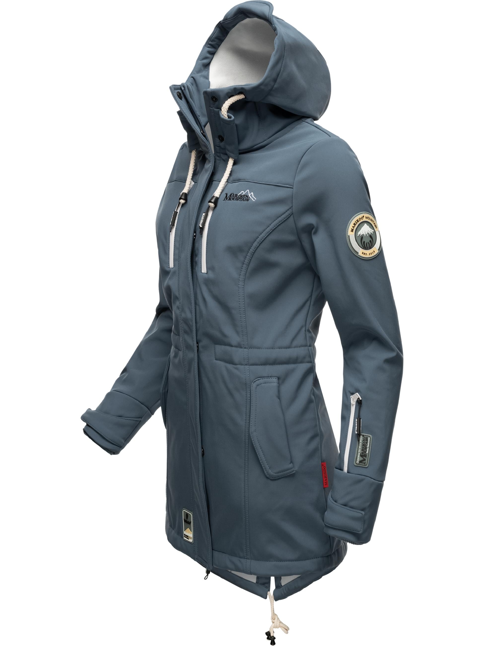 Marikoo Funktionsparka »Funktionsmantel Zimtzicke«, mit Kapuze, Wasserdichter Softshell Parka mit Kapuze