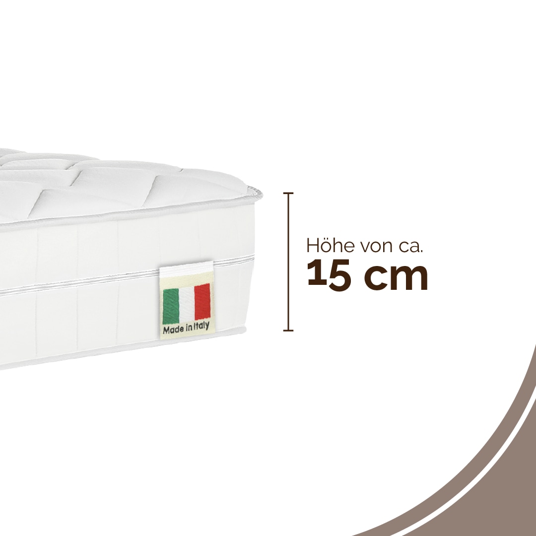 DI QUATTRO Komfortschaummatratze »Matratze Airy Form 15, Matratze in verschiedenen Größen erhältlich« 15 cm hoch Raumgewicht: 28 kg/m³ 1 Stk. tlg. Die Matratze, die atmet. Besonders atmungsaktiver Kern. Top bewertet.