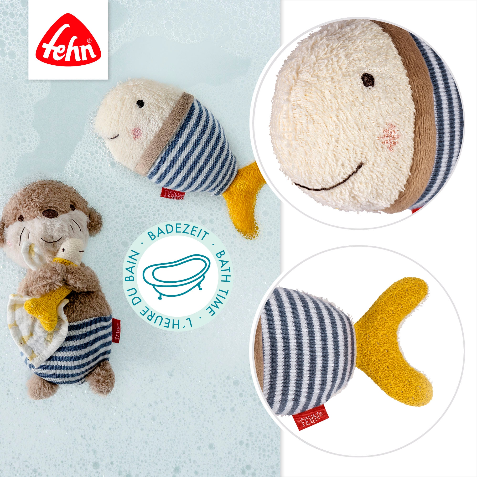 Fehn Badespielzeug »Otter Theo, Badeset Otter«, (2 tlg.), Set