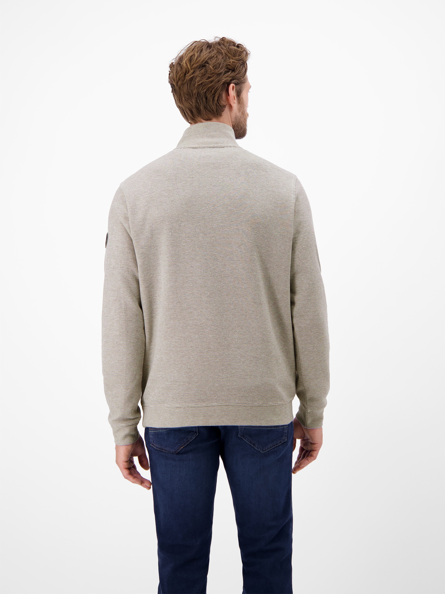 LERROS Sweatshirt »LERROS Unifarbener Sweattroyer für Herren«
