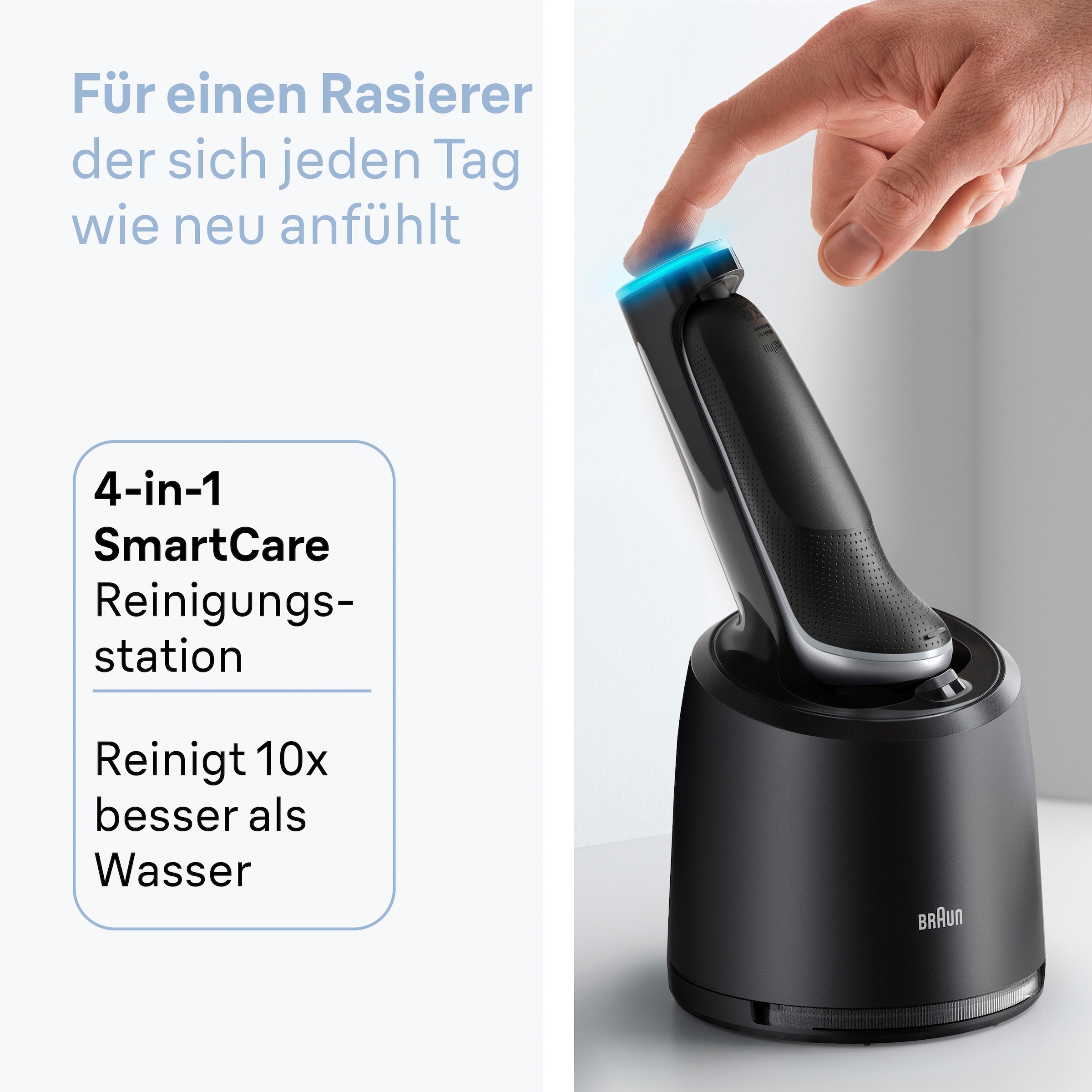Braun Elektrorasierer »Series 6 62-S7650CC«, Smart Care Center, 2 St. Aufsätze, 100% wasserdicht, mit 4in1 SmartCare Center, +2 Aufsätze