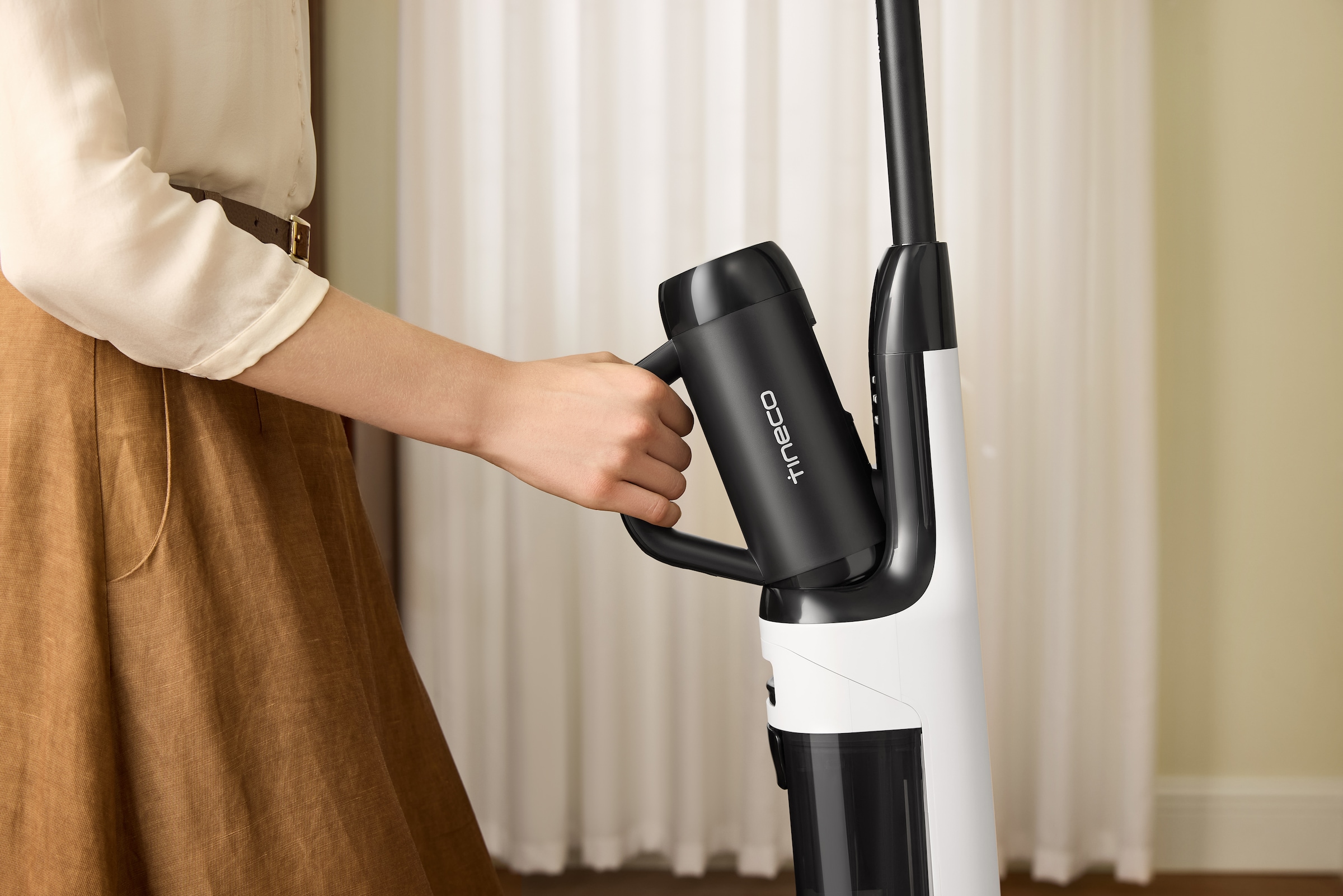 Tineco Nass-Trocken-Sauger »FLOOR ONE Switch i5 Stretch, 85°C Heißluft-Trocknung,  Handstaubsauger« Nass-Trocken-Sauger mit optionalem Handstaubsauger (inkl. Aufsätze)