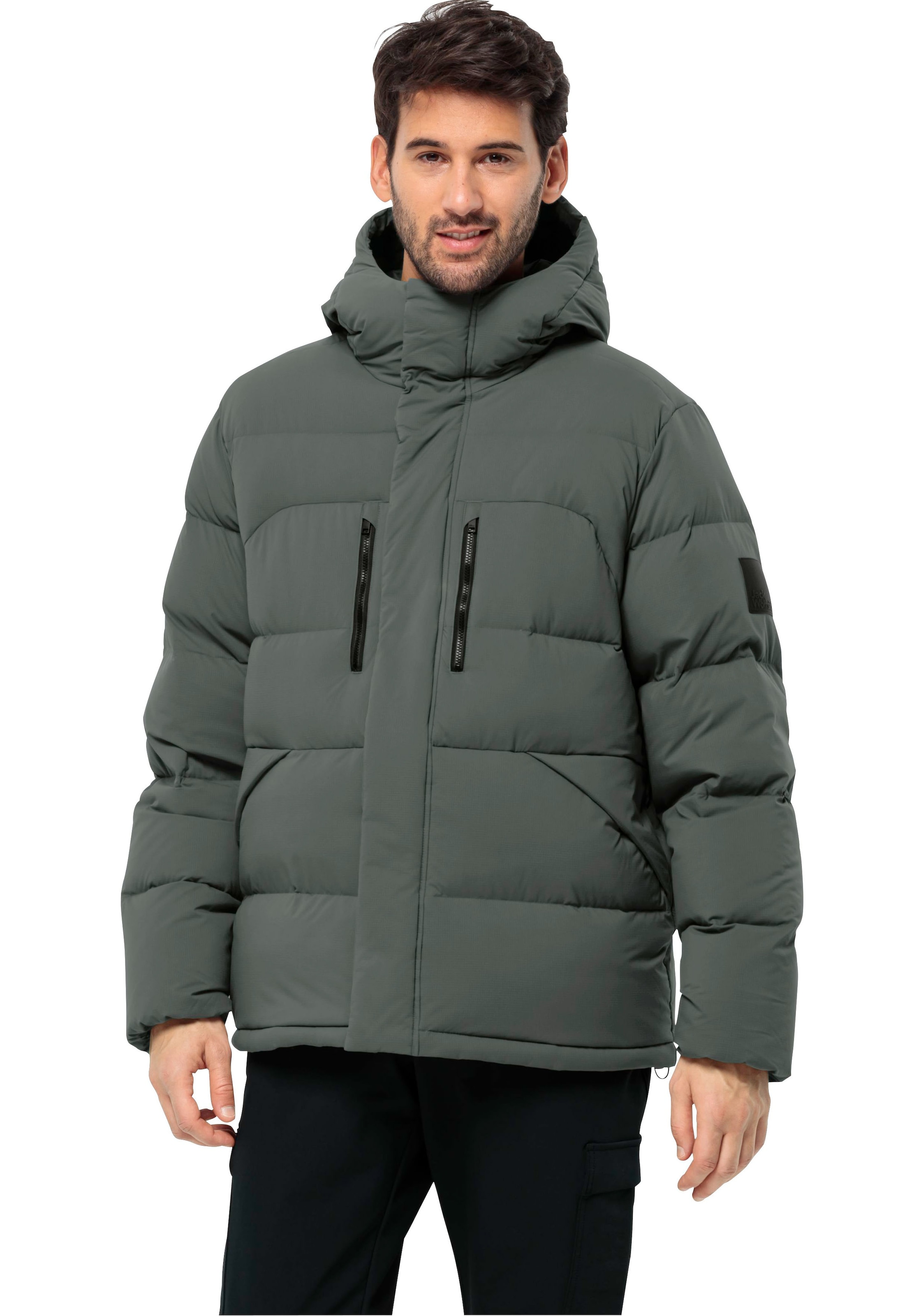 Jack Wolfskin Daunenjacke »ROEMERTOR JKT M«, mit Kapuze, mit Kapuze