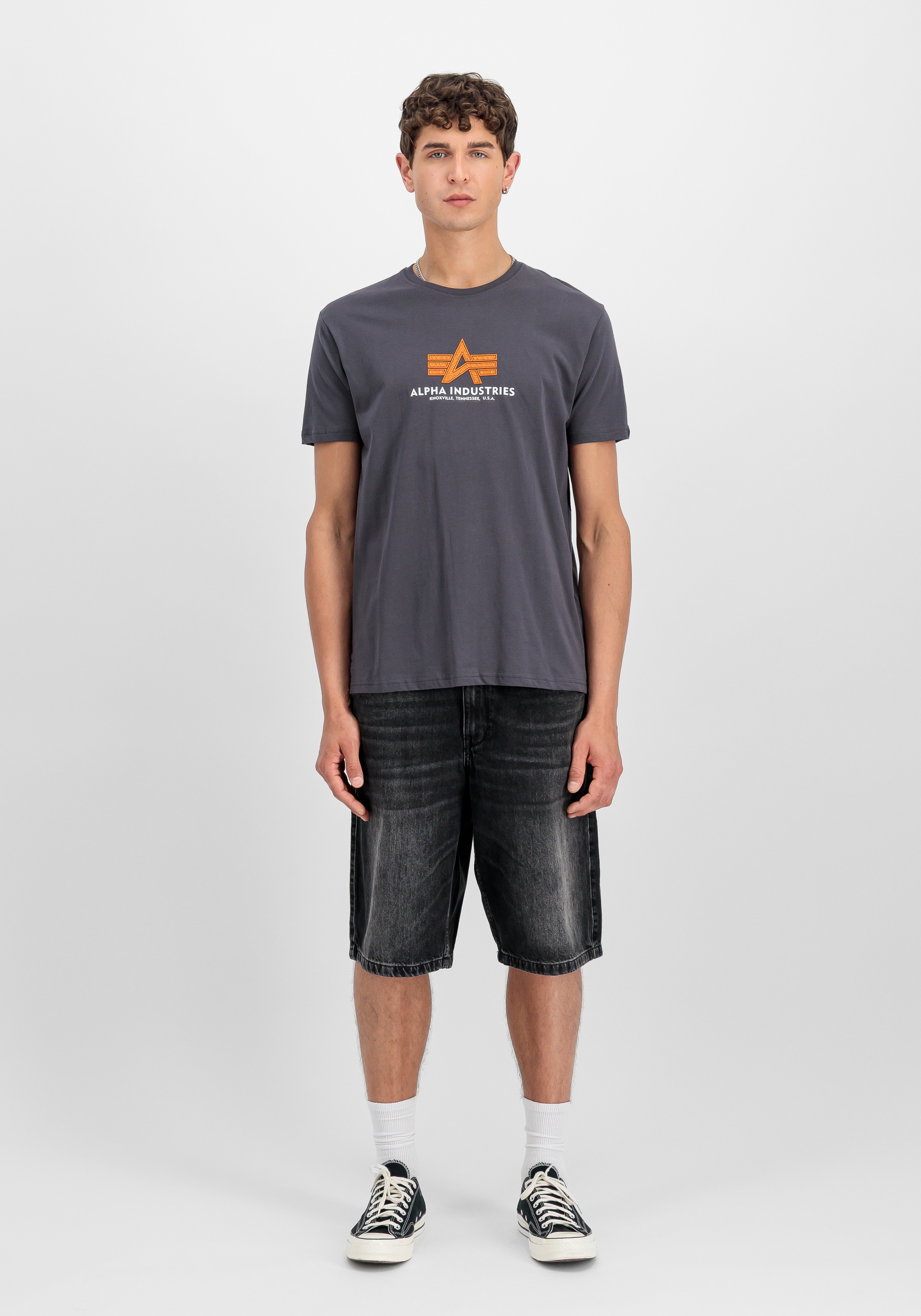 Alpha Industries T-Shirt »Alpha Industries Men - T-Shirts Basic T-Shirt BL Rubber«