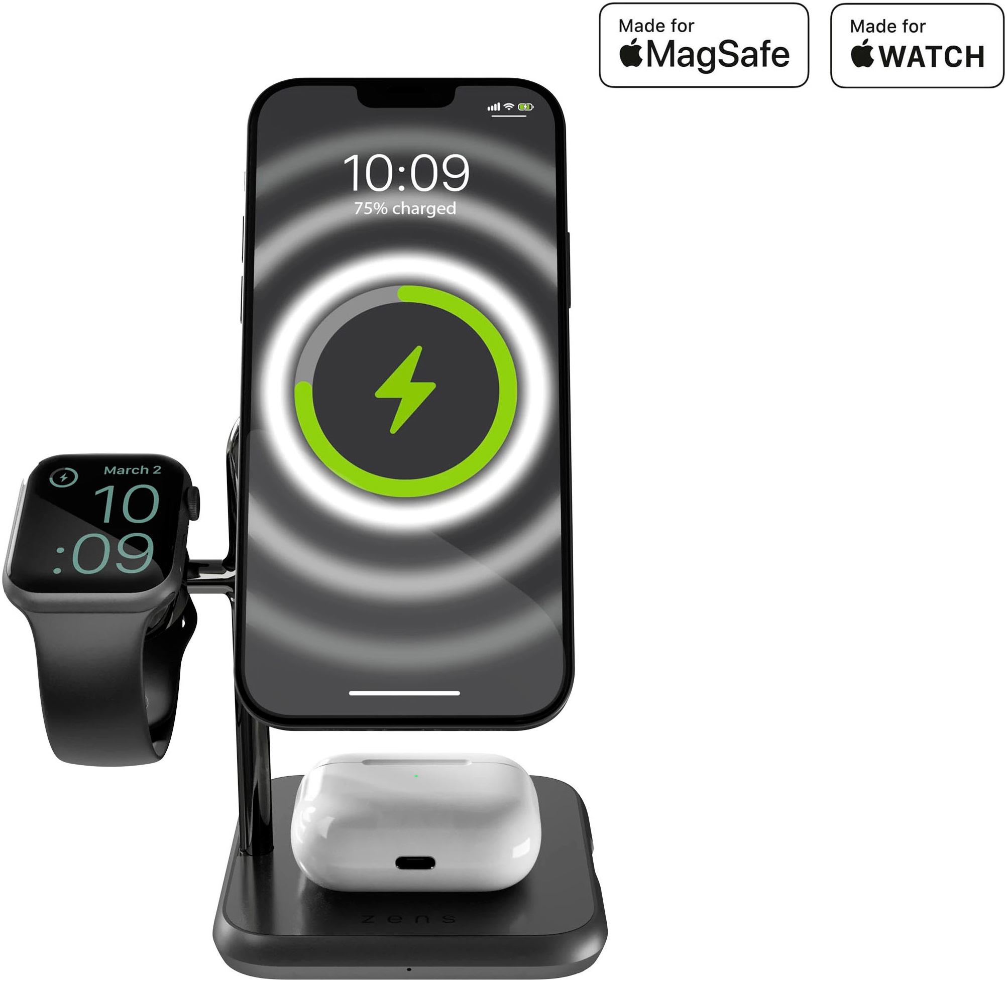 Zens Ladestation »4-in-1 MagSafe + Watch Wireless«