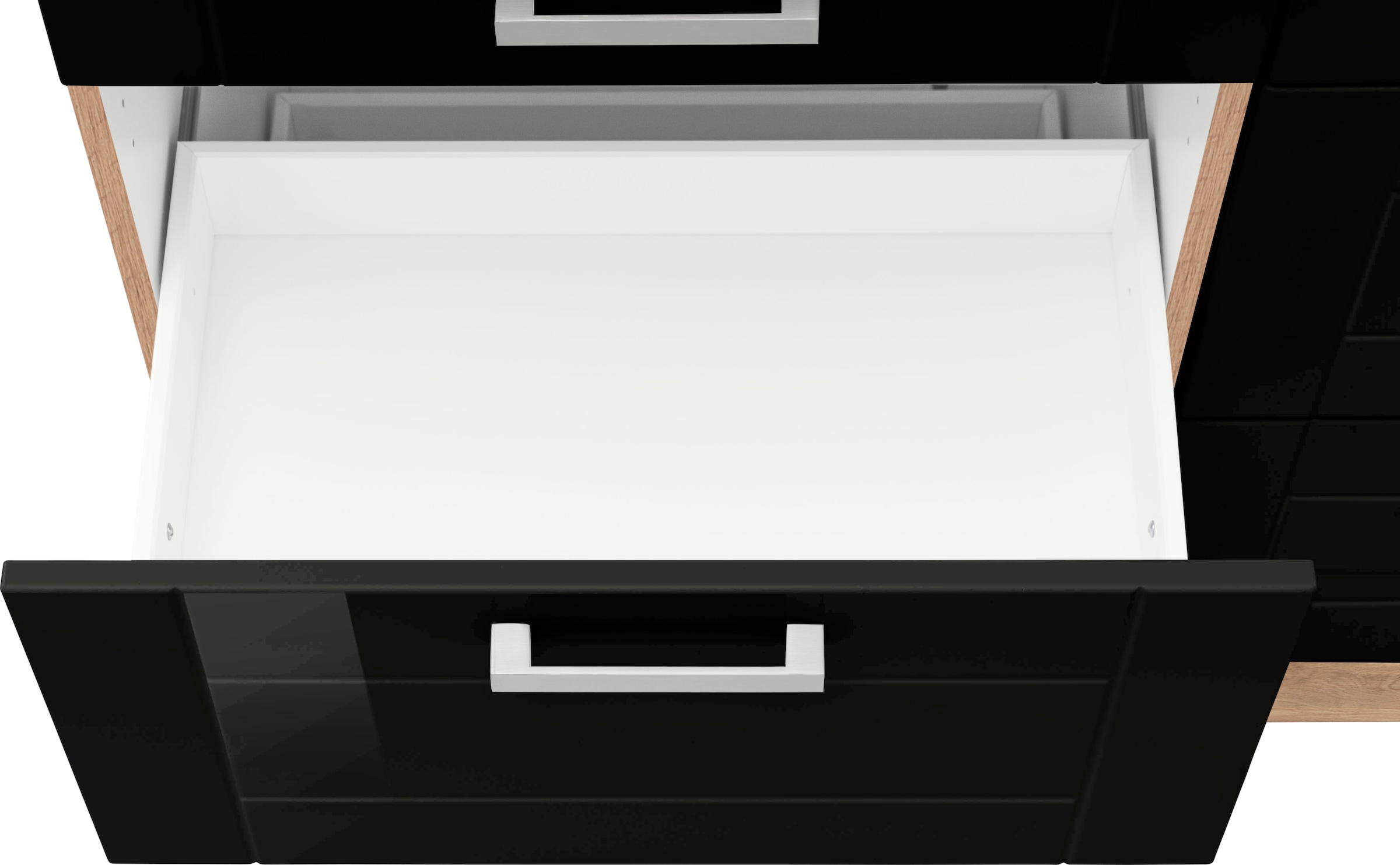 KOCHSTATION Unterschrank »KS-Tinnum« 120 cm breit, Metallgriffe, MDF Fronten, mit 2 Schubkästen