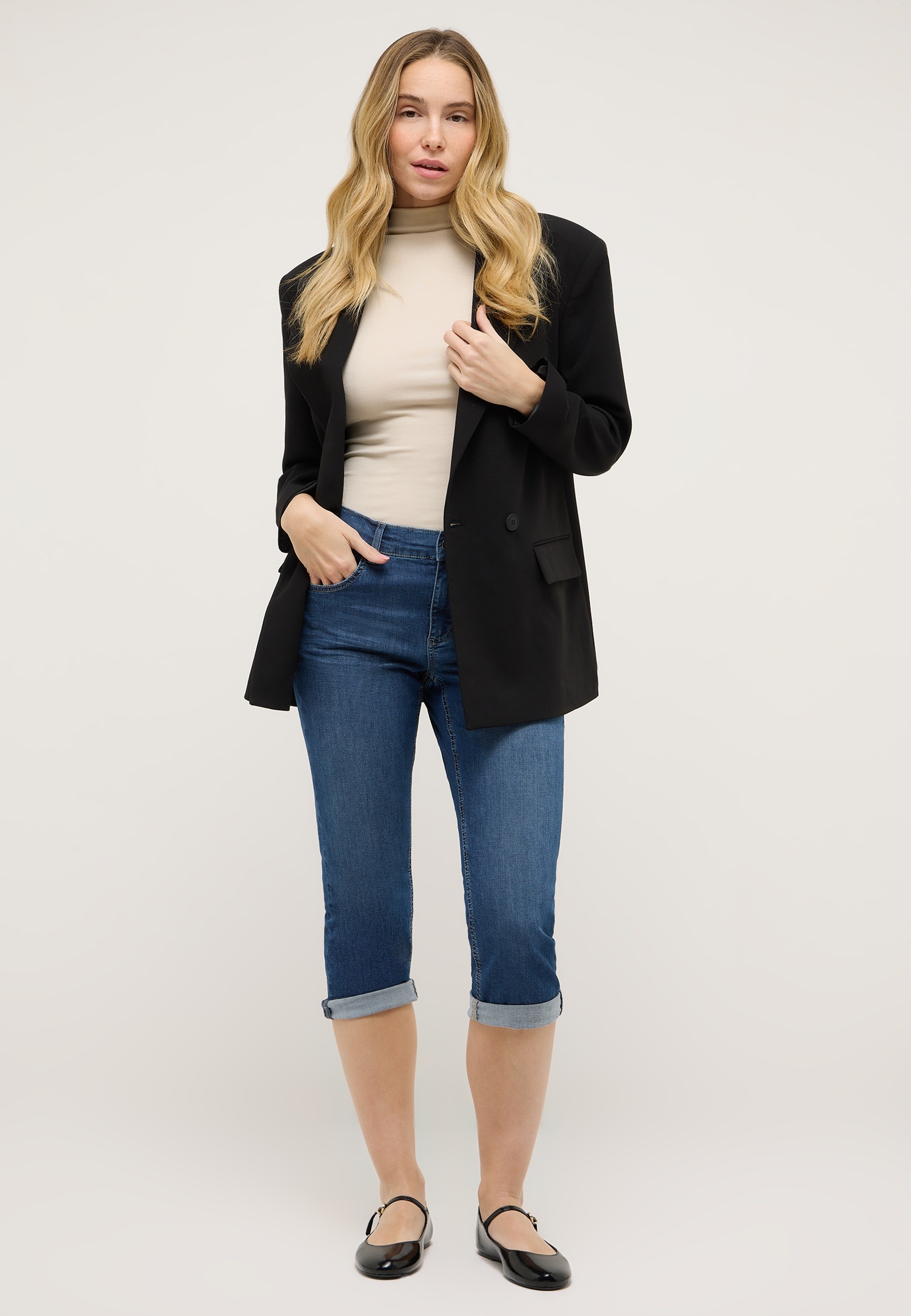 ANGELS Caprijeans »CICI TURN UP« mit Stretch und Aufschlag