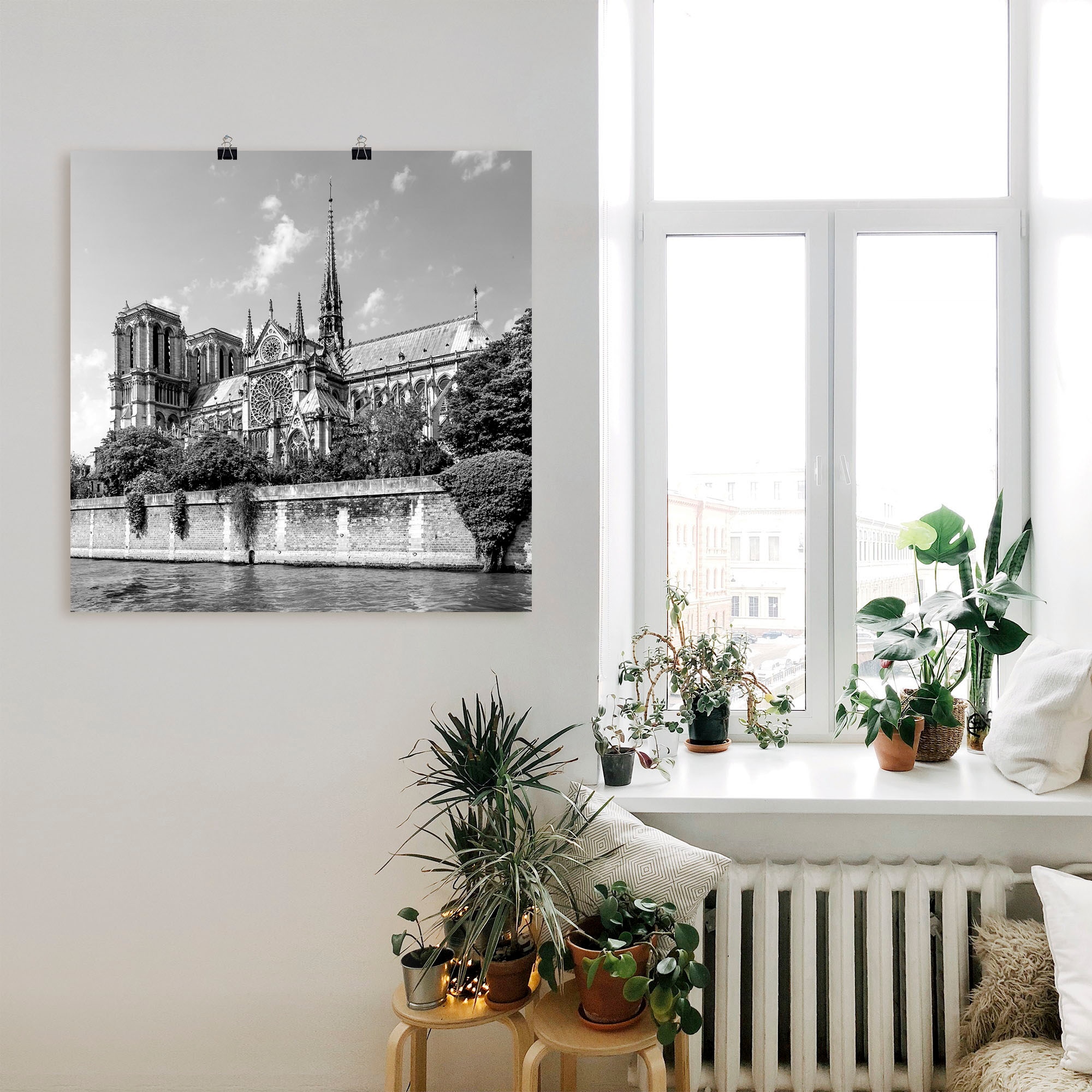 Artland Wandbild »Paris St.), Kathedrale Größen als versch. oder Leinwandbild, Notre-Dame«, OTTO in Alubild, bei Poster (1 kaufen Wandaufkleber Gebäude