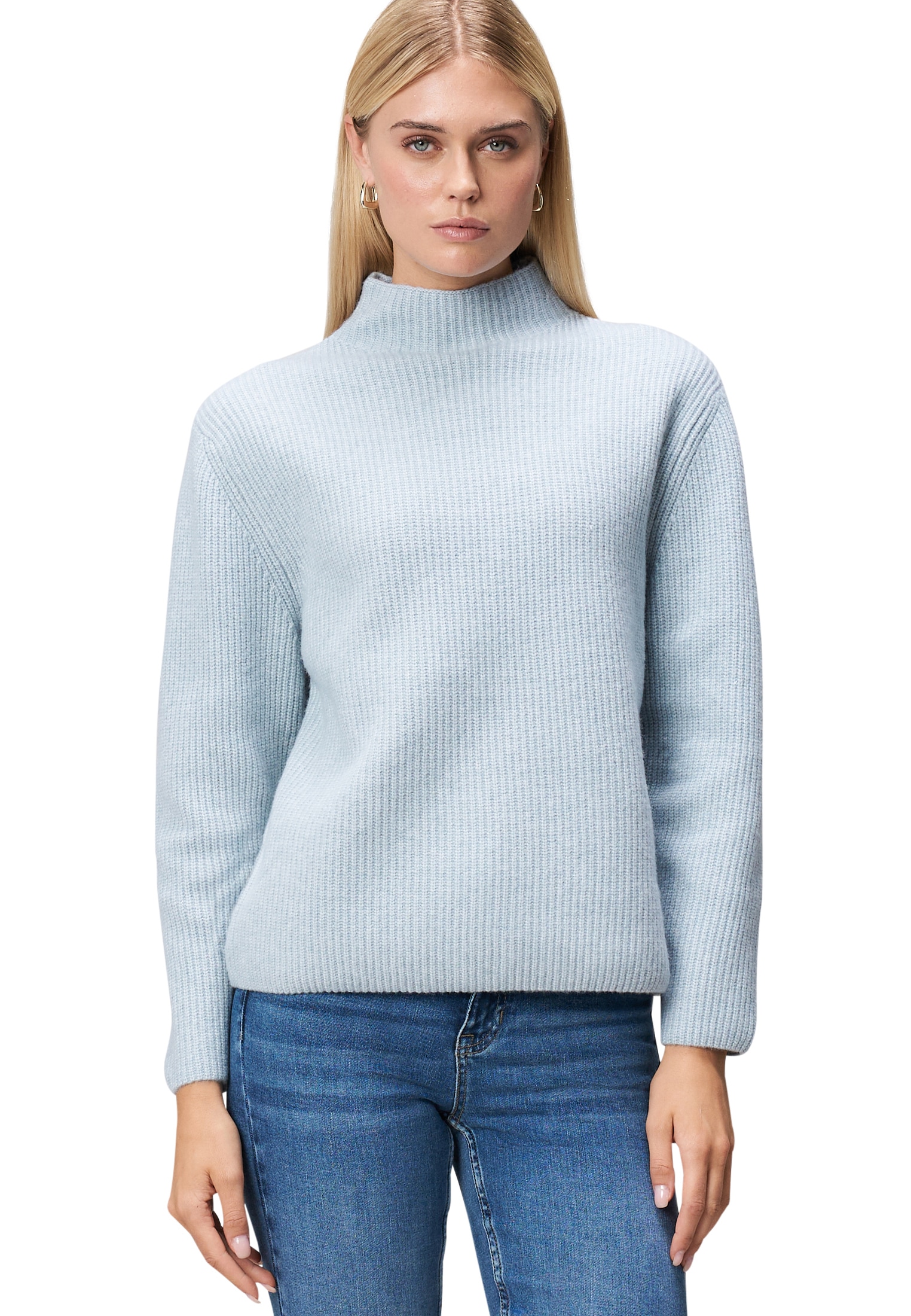 Zero Strickpullover »Strickpullover mit Stehkragen«