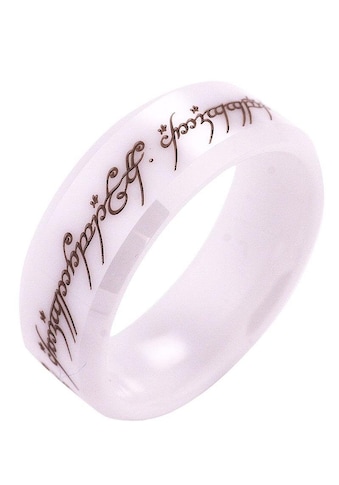 Der Herr der Ringe Fingerring »Der Eine Ring - Keramik weiß, 20003816«, Made in Germany kaufen