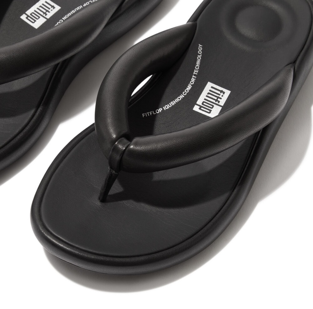 Fitflop Zehentrenner »IQUSHION D-LUXE PADDED LEATHER FLIP-FLOPS«, Sommerschuh, Schlappen mit weichem Zehensteg