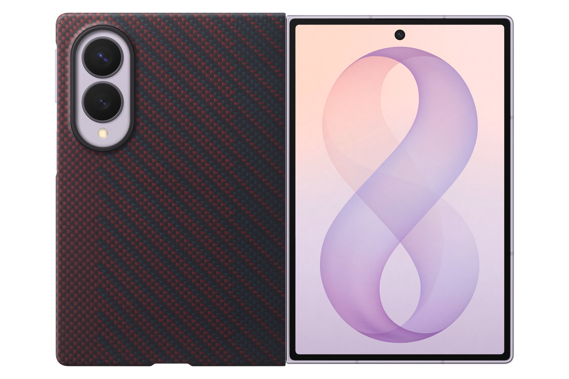 Samsung Smartphone-Hülle »Carbon Magnet Case für Galaxy Fold8« Smartphones Backcover, Schutzhülle, Handyschutzhülle, Case, Schutzcase, stoßfest
