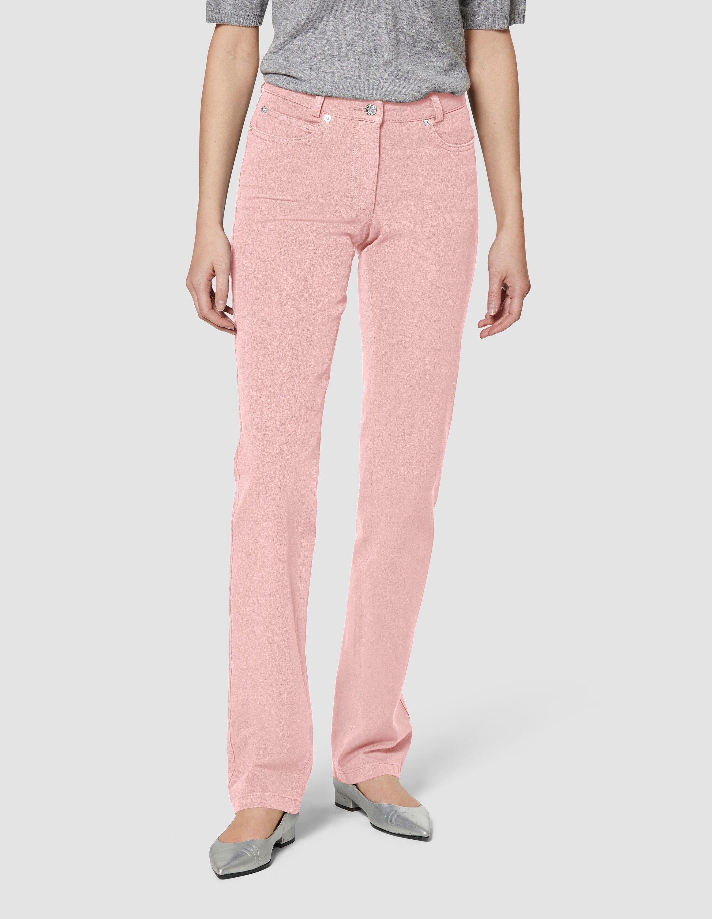 MADELEINE Regular-fit-Jeans »Jeans M-Jeans in gerader Form mit Logo-Stickerei«