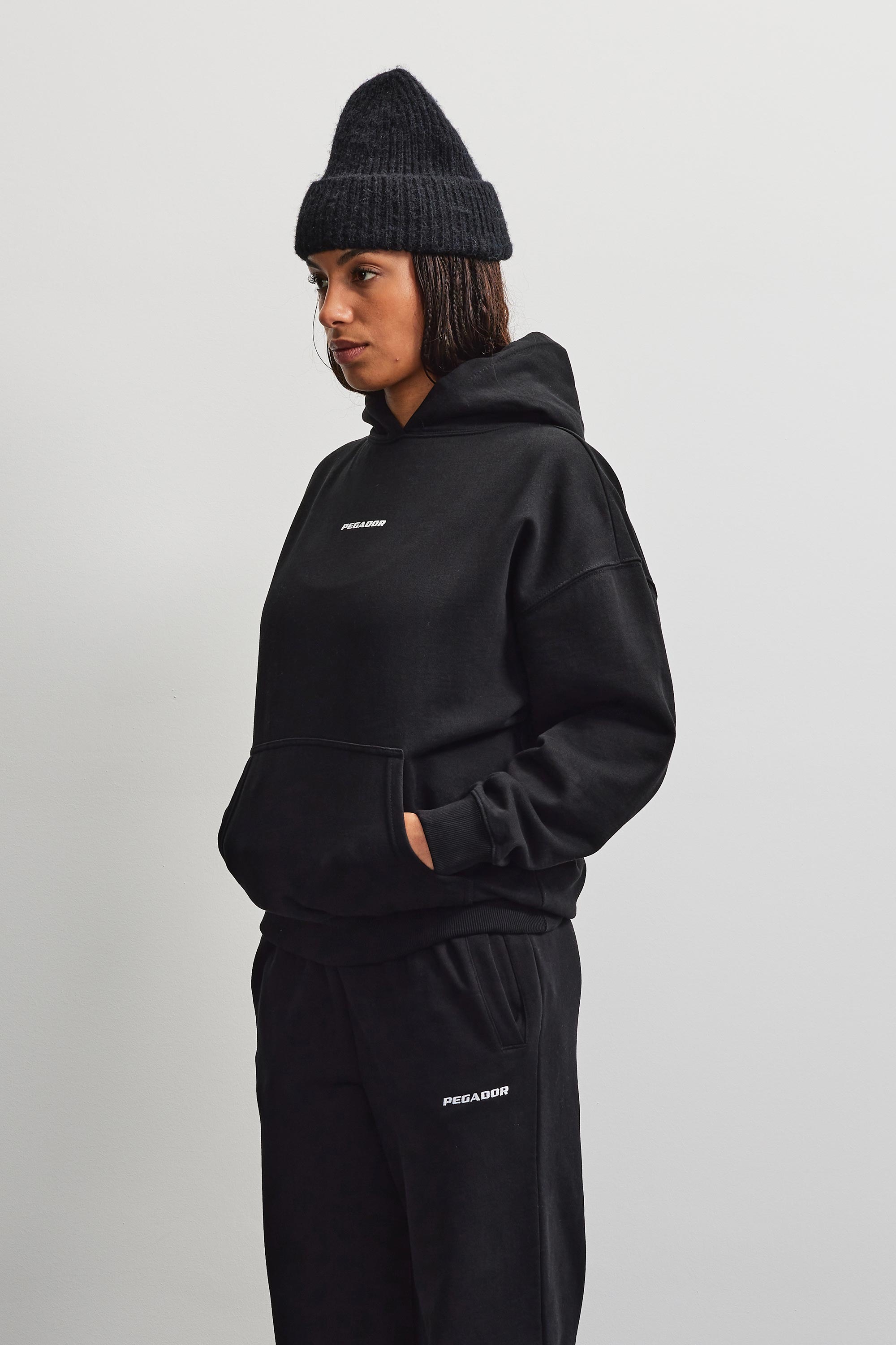 PEGADOR Kapuzensweatshirt »ATNA LOGO OVERSIZED HOODIE«, Baumwollmischung, oversize
