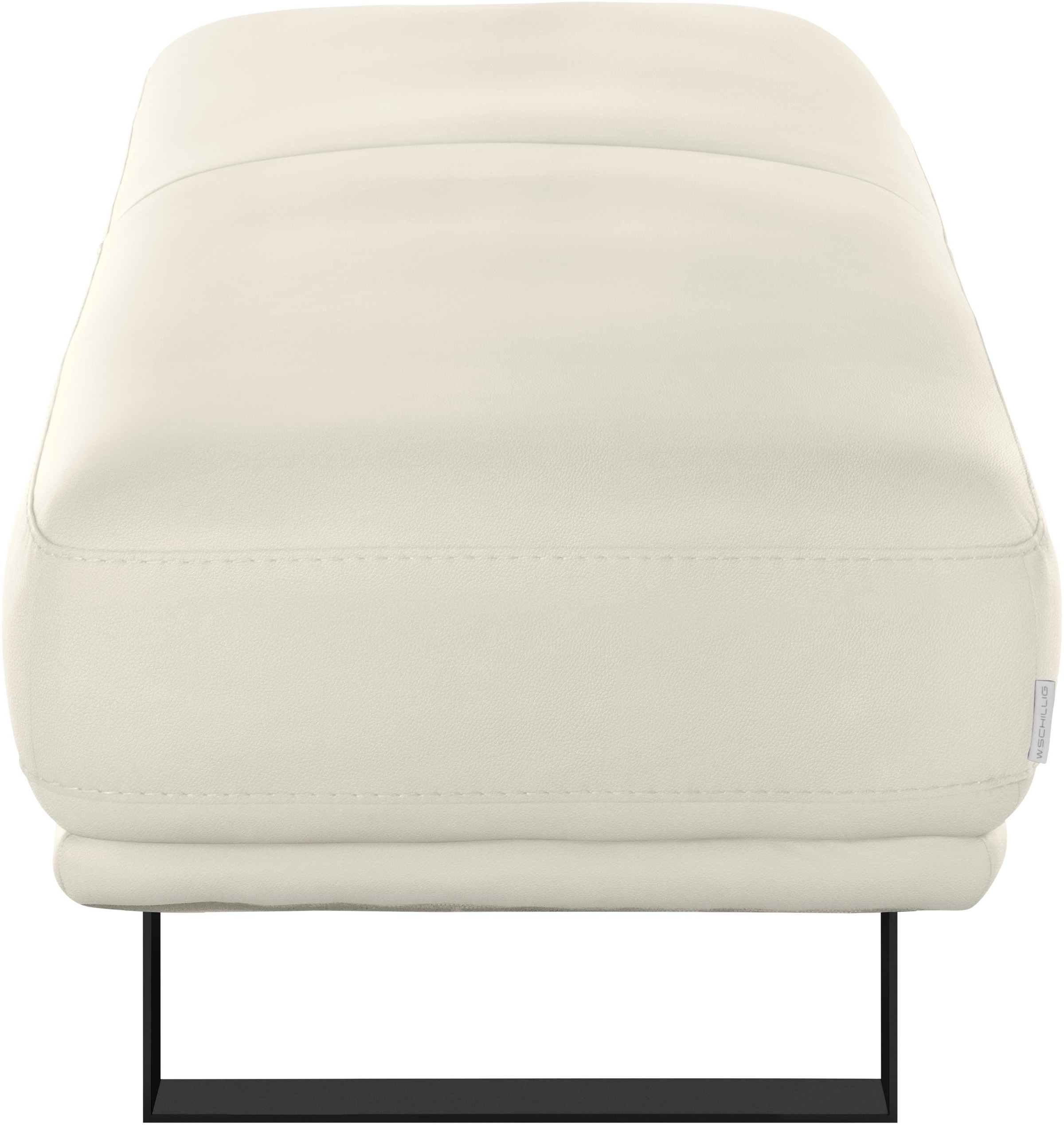 W.SCHILLIG Hocker »montanaa« mit Metallkufen in Schwarz pulverbeschichtet, Breite 141 cm